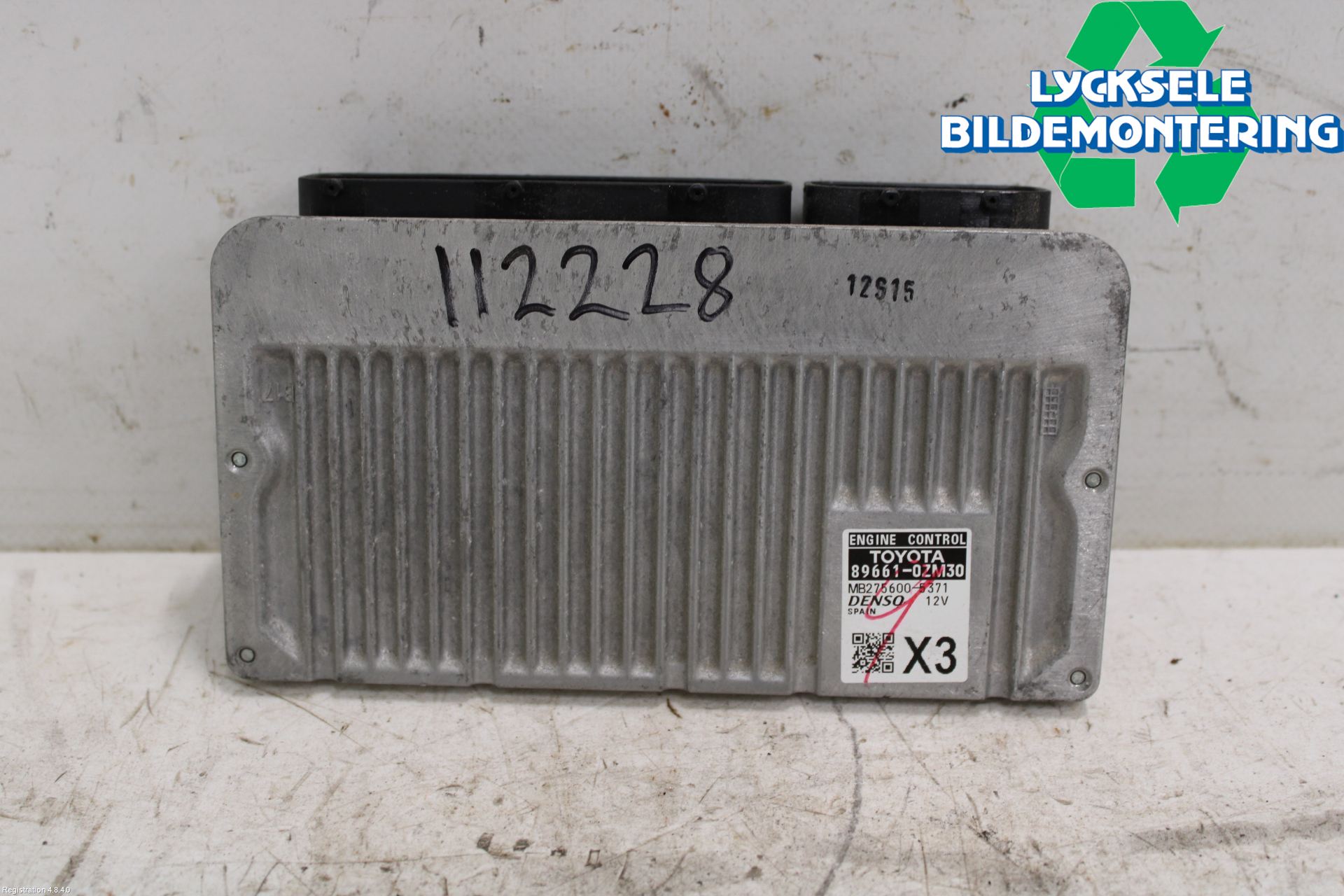 Toyota AURIS 13-19 Styrenhet Insprut Bensin