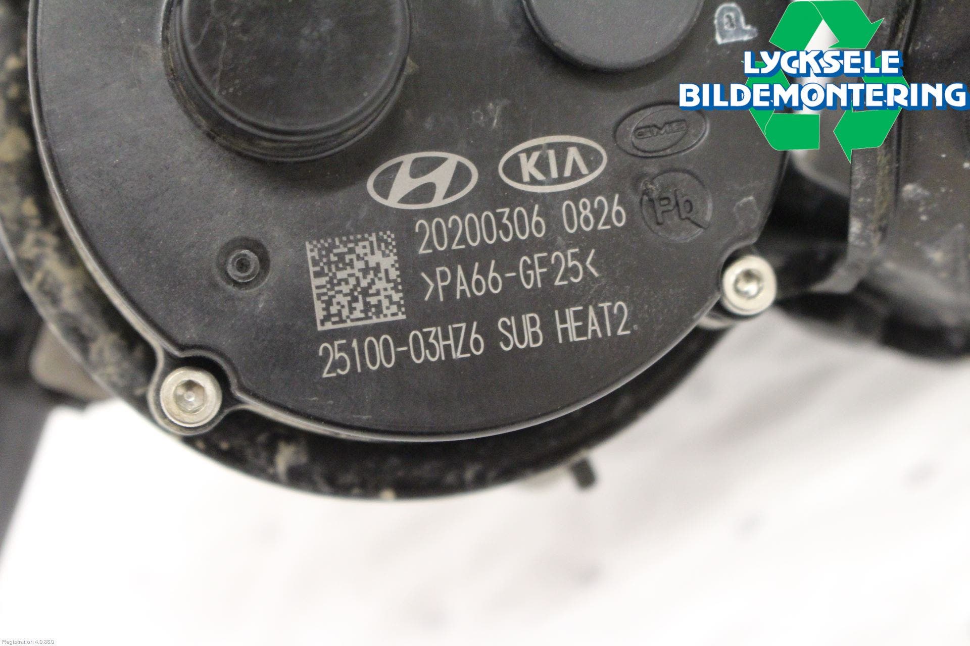 Kia NIRO (DE) 17-22 Värme Cirkulationspump