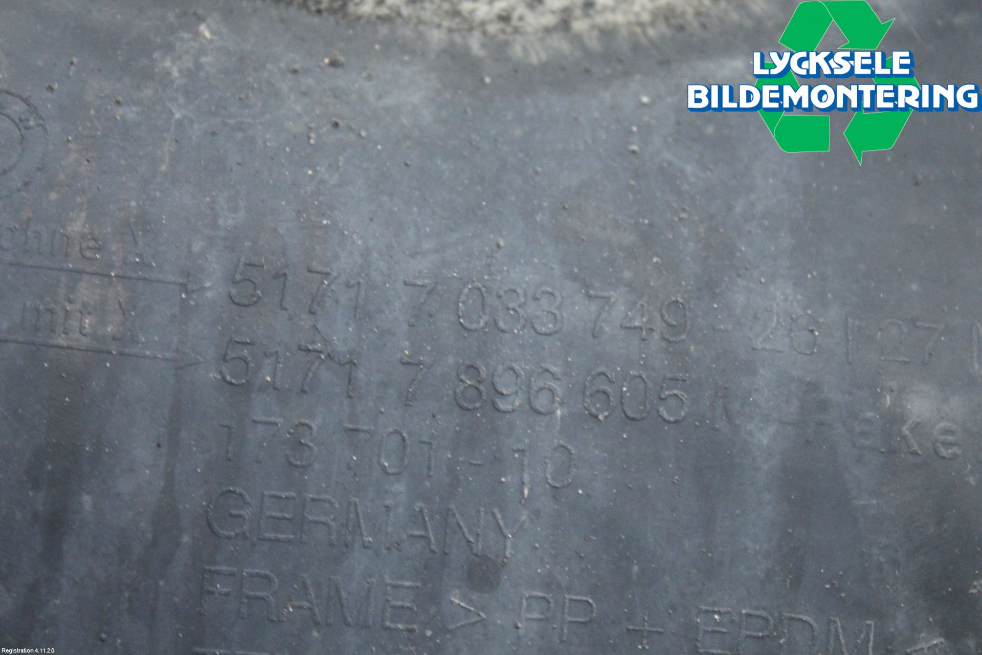 BMW 5 E60/61 Sed/Tou 02-10 Skärm Inner