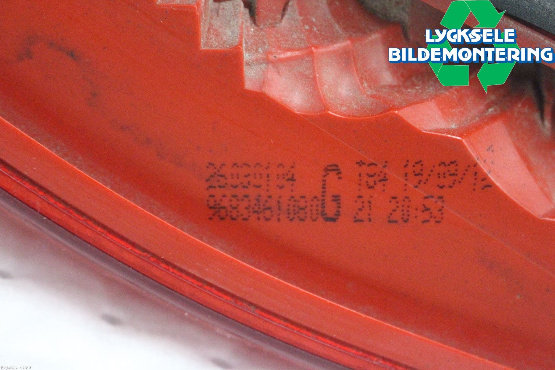 Peugeot 3008 09-16 Bakljus Lucka Vä