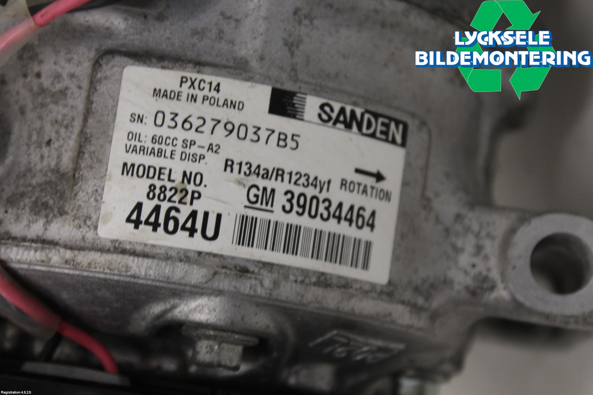 Opel INSIGNIA 09-16 Ac Kompressor