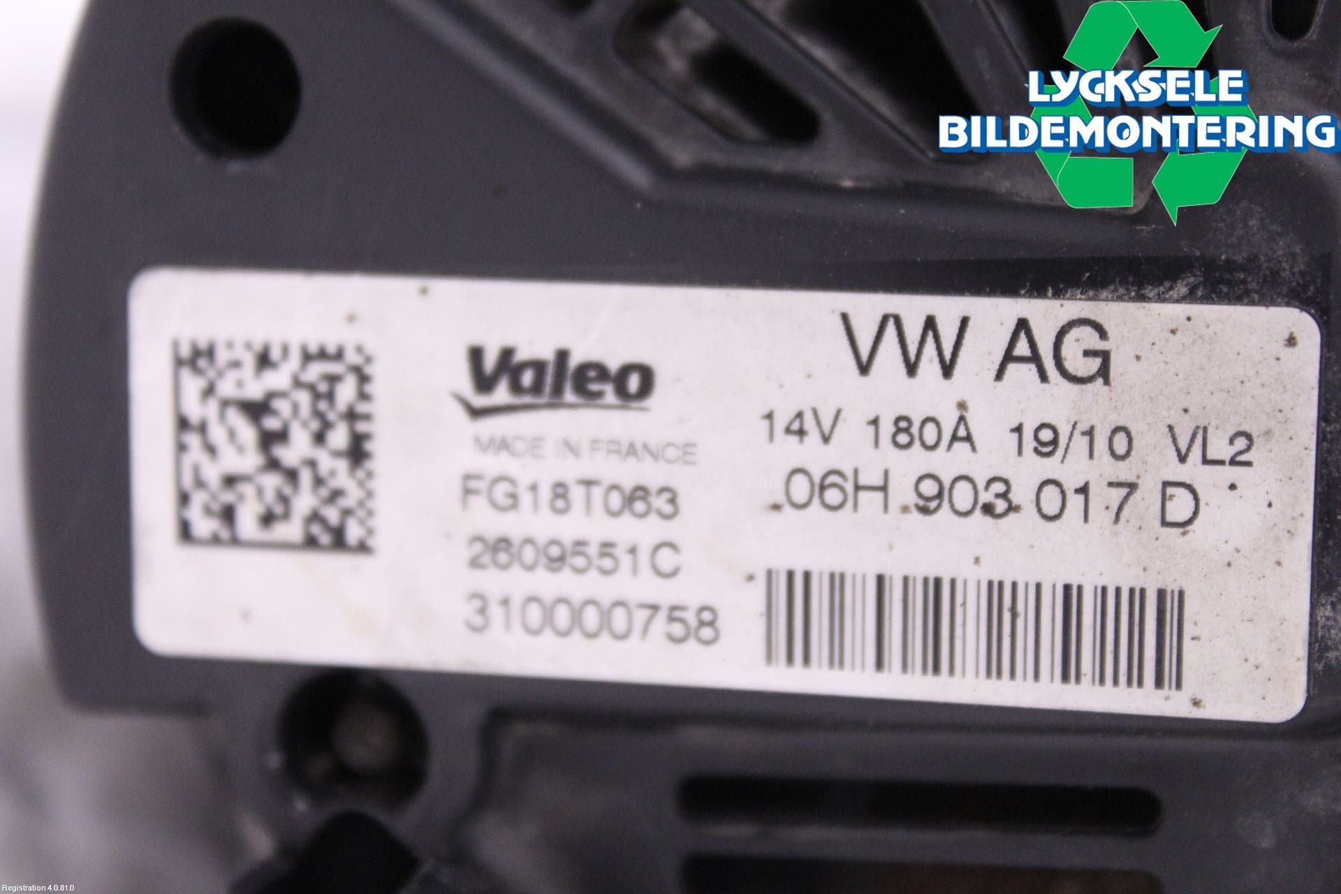 Audi A4/S4 08-11 Generator