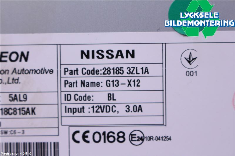 Nissan PULSAR Cd Radio - Multimediapanel