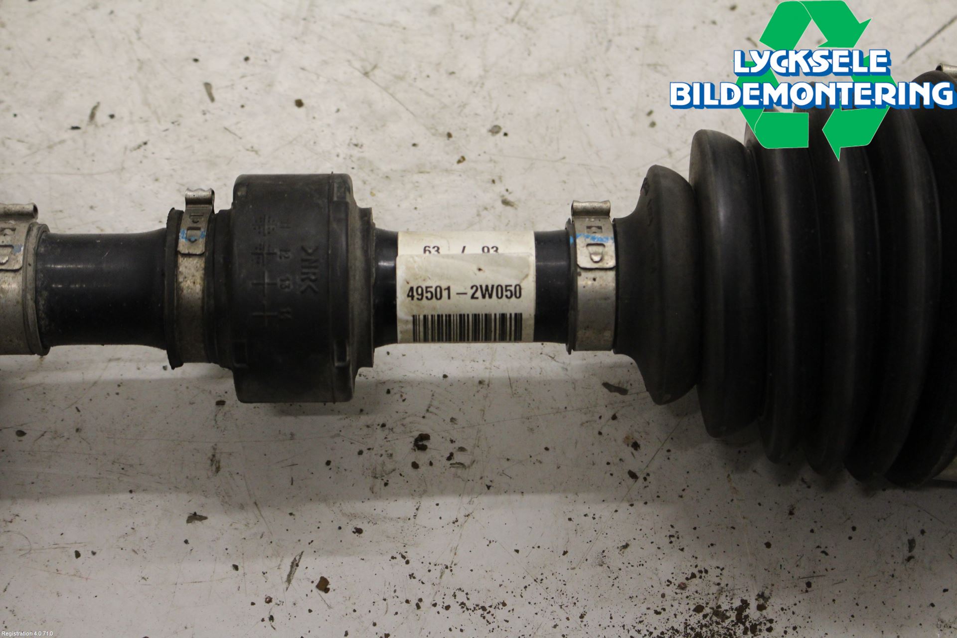 Kia SORENTO 10-14 Drivaxel Fram Höger