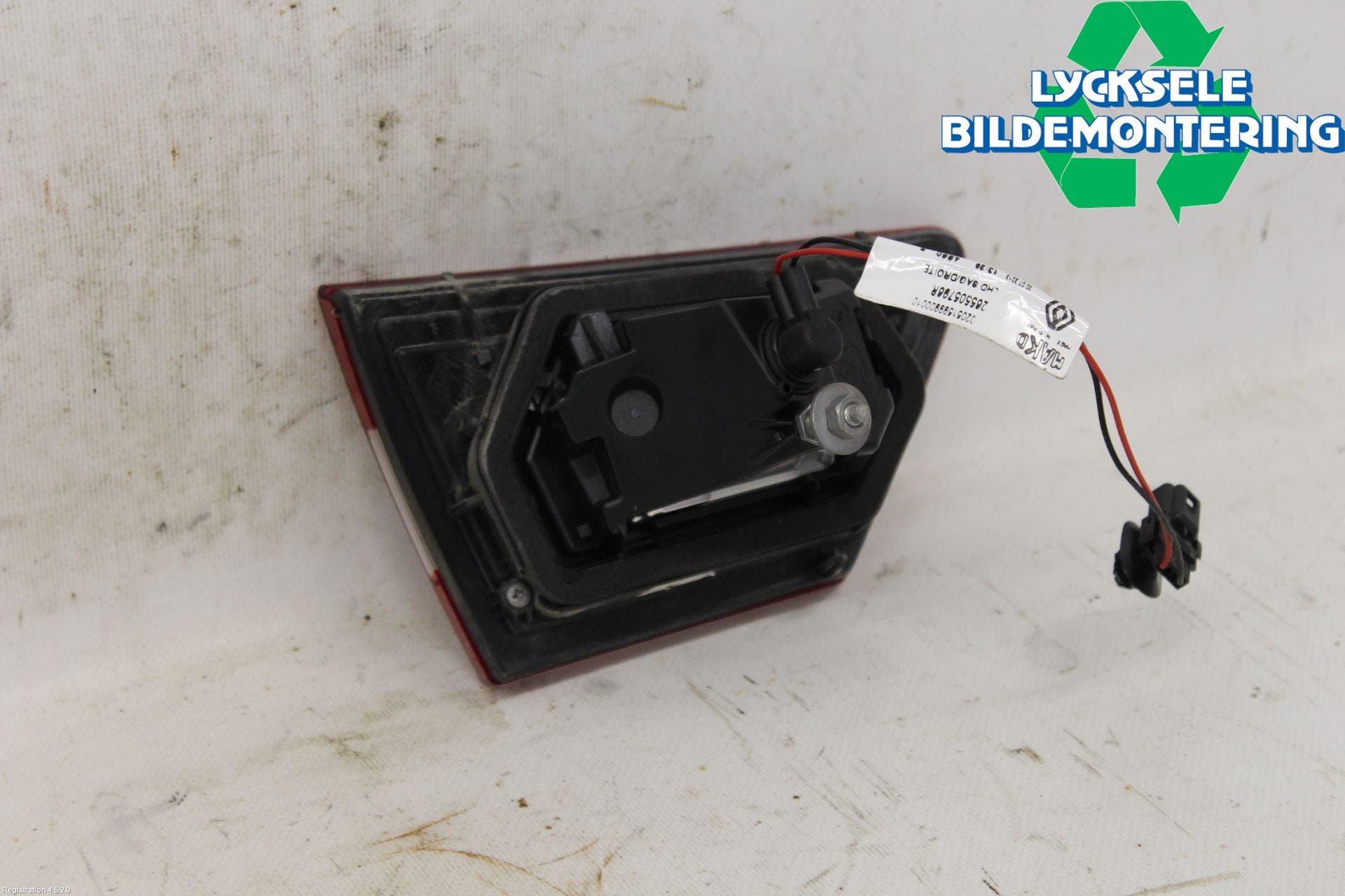 Renault CLIO IV 12-16 Bakljus Lucka Hö