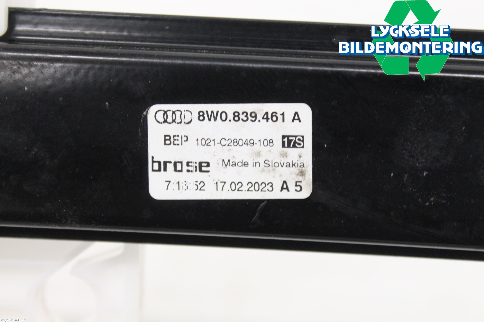Audi A4/S4 B9 20- Fönsterhissmekanism
