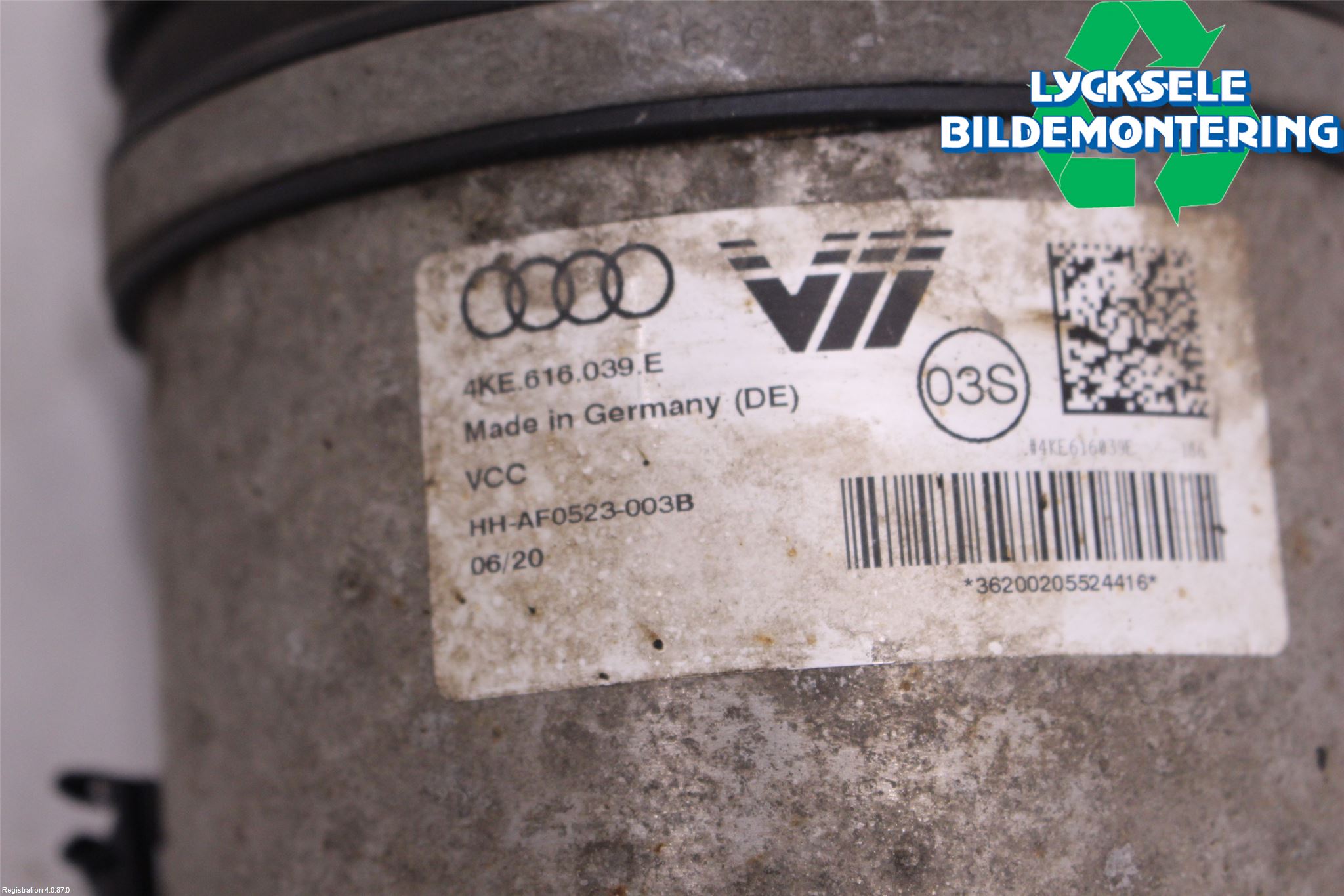 Audi E-TRON, S GE 19- Fjäderben Fram Vänster