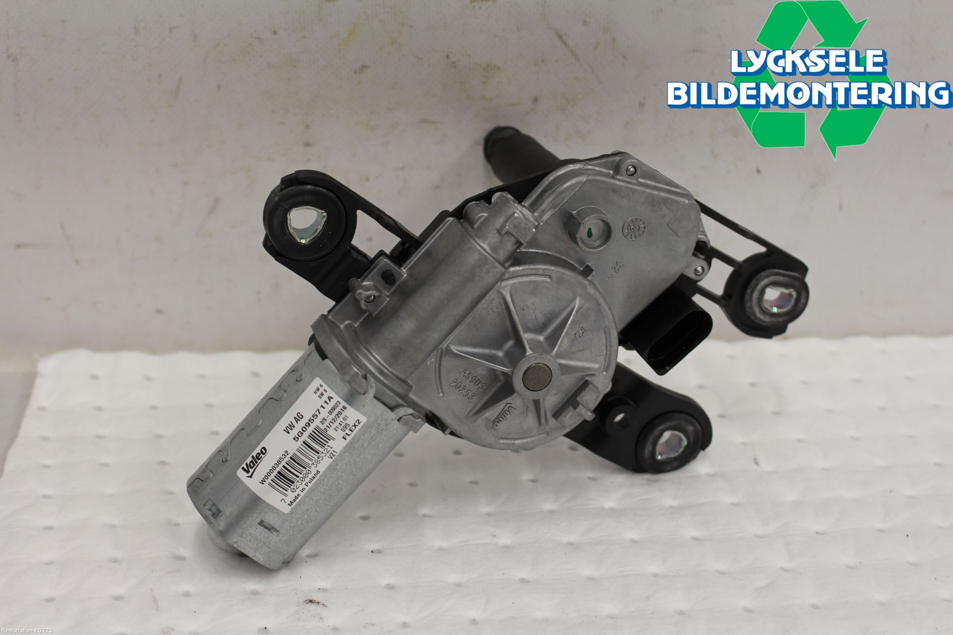 Volkswagen VW GOLF / E-GOLF VII 13-20 Torkarmotor Baklucka