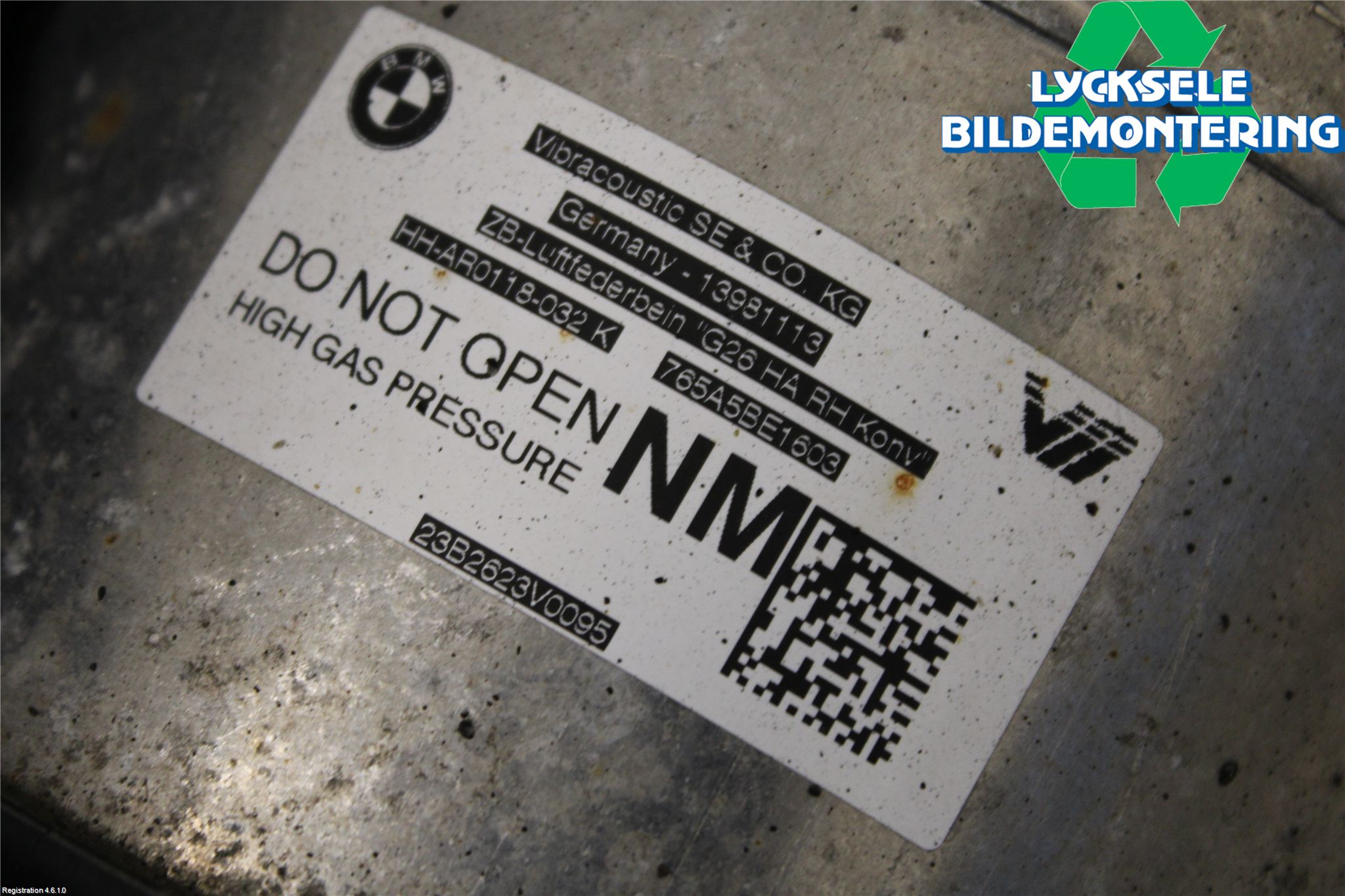 BMW 4/i4 G26 GRAN COUPÉ 21- Fjäderben Bak Höger