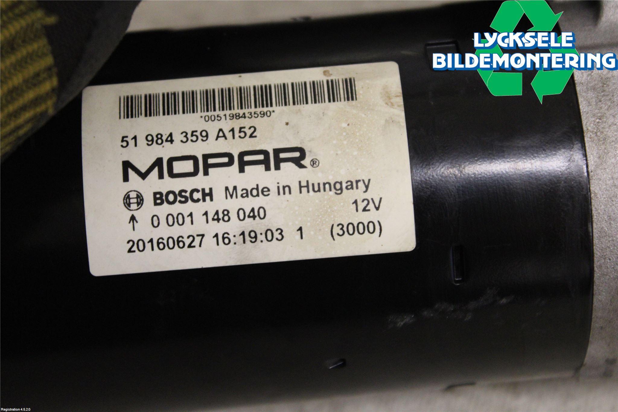 Jeep RENEGADE Startmotor Diesel