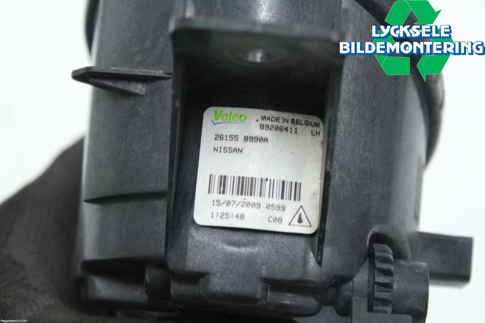 Nissan QASHQAI+2  08-10 Dimljus-Varselljus Fram