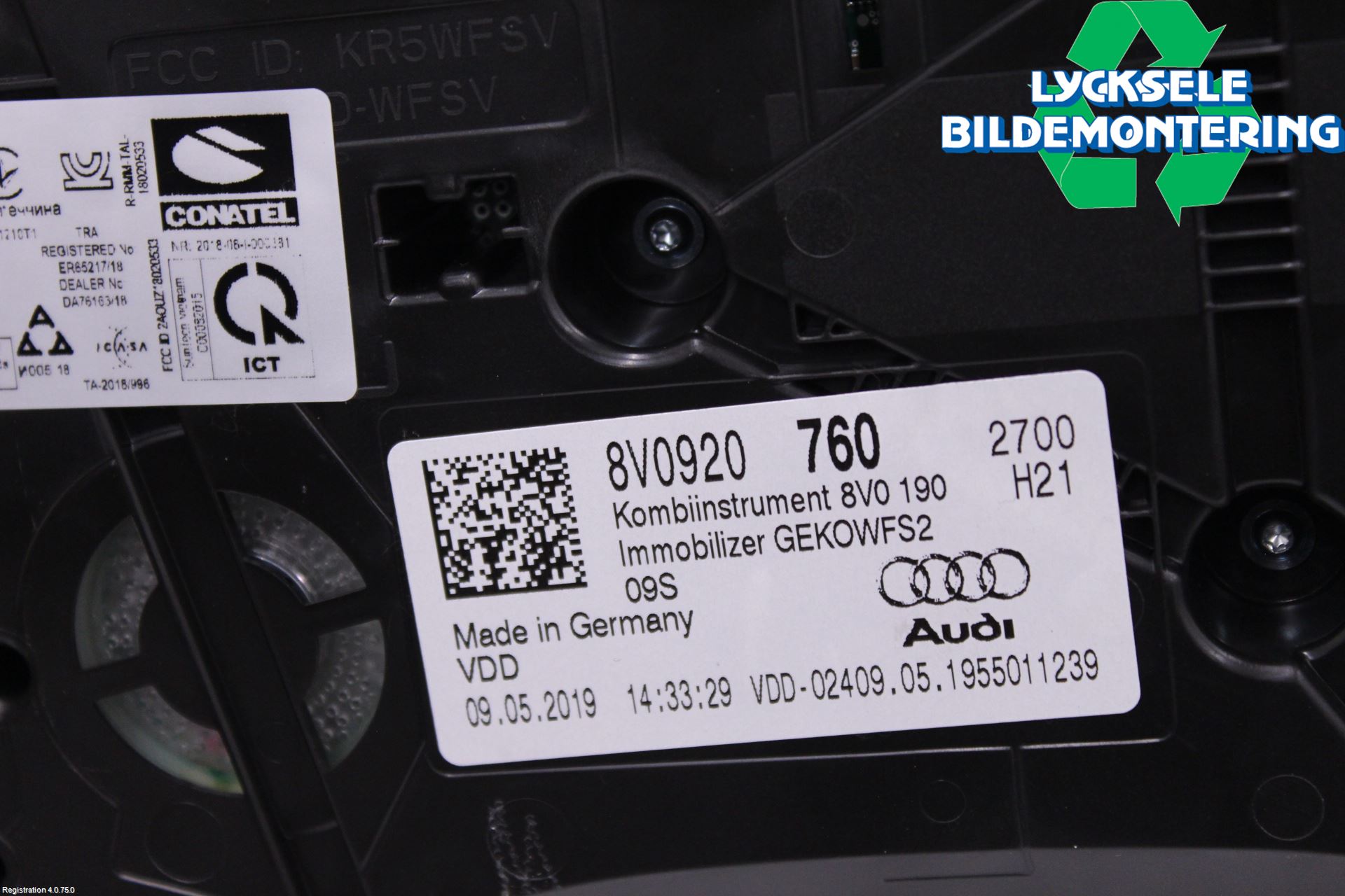Audi A3/S3 8V 13-20 Instrument Komb