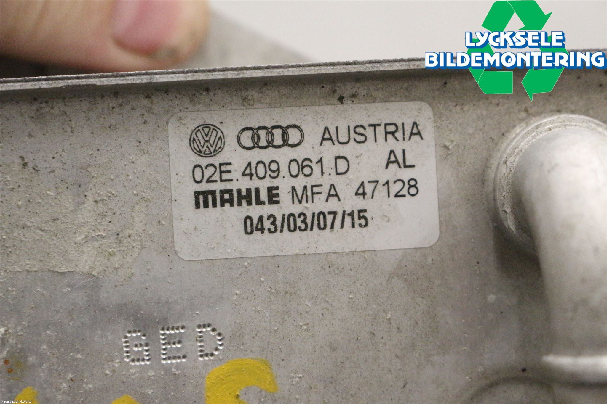 Volkswagen VW SHARAN 11- Oljekylare Automat