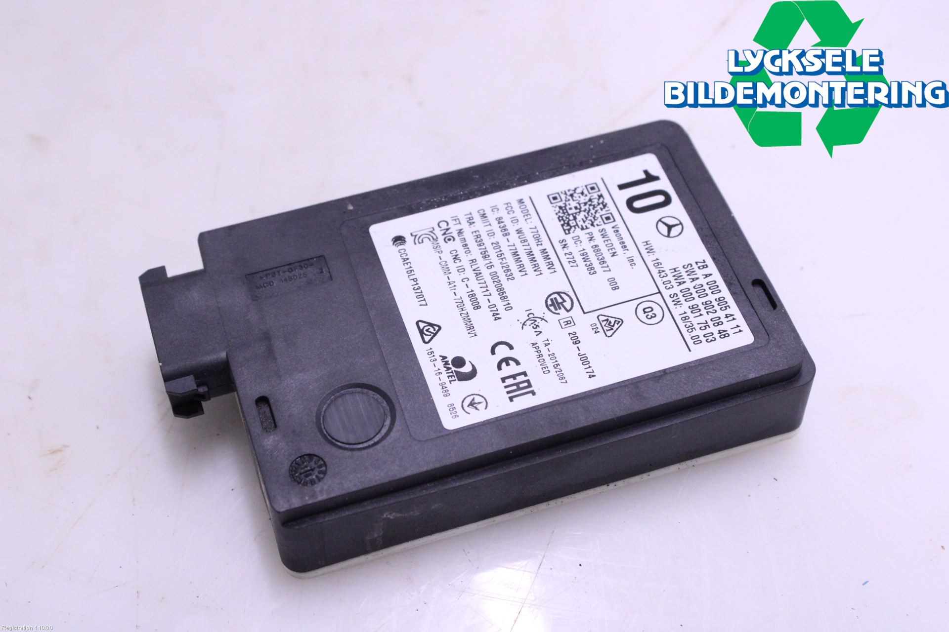 Mercedes-Benz MB GLC-KLASS (X253/C253) 15-22 Sensor Aktivt Kollisionsskydd
