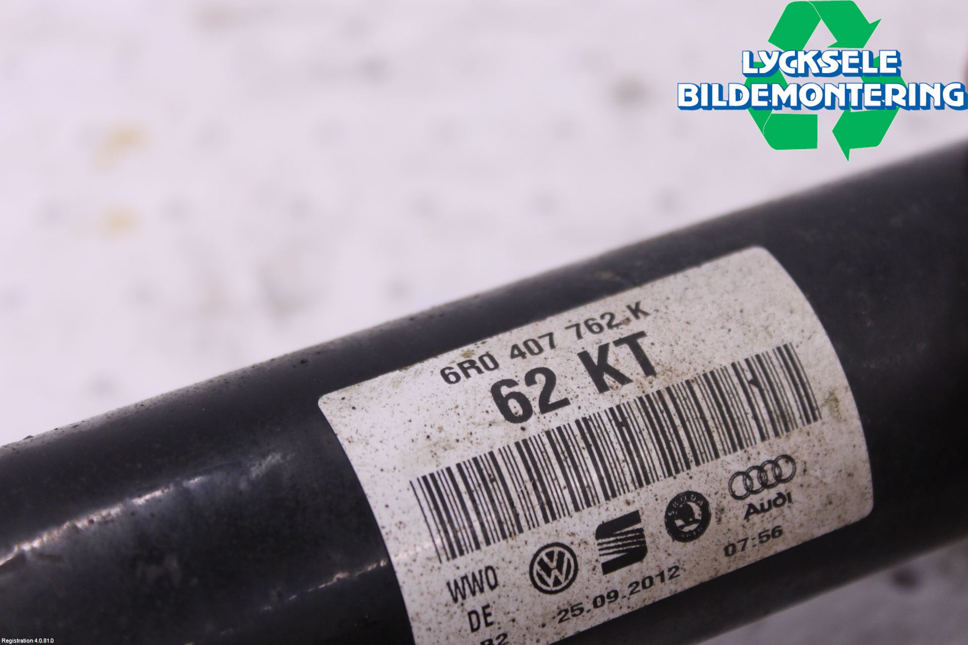 Audi A1/S1 11-18 Drivaxel Fram Höger