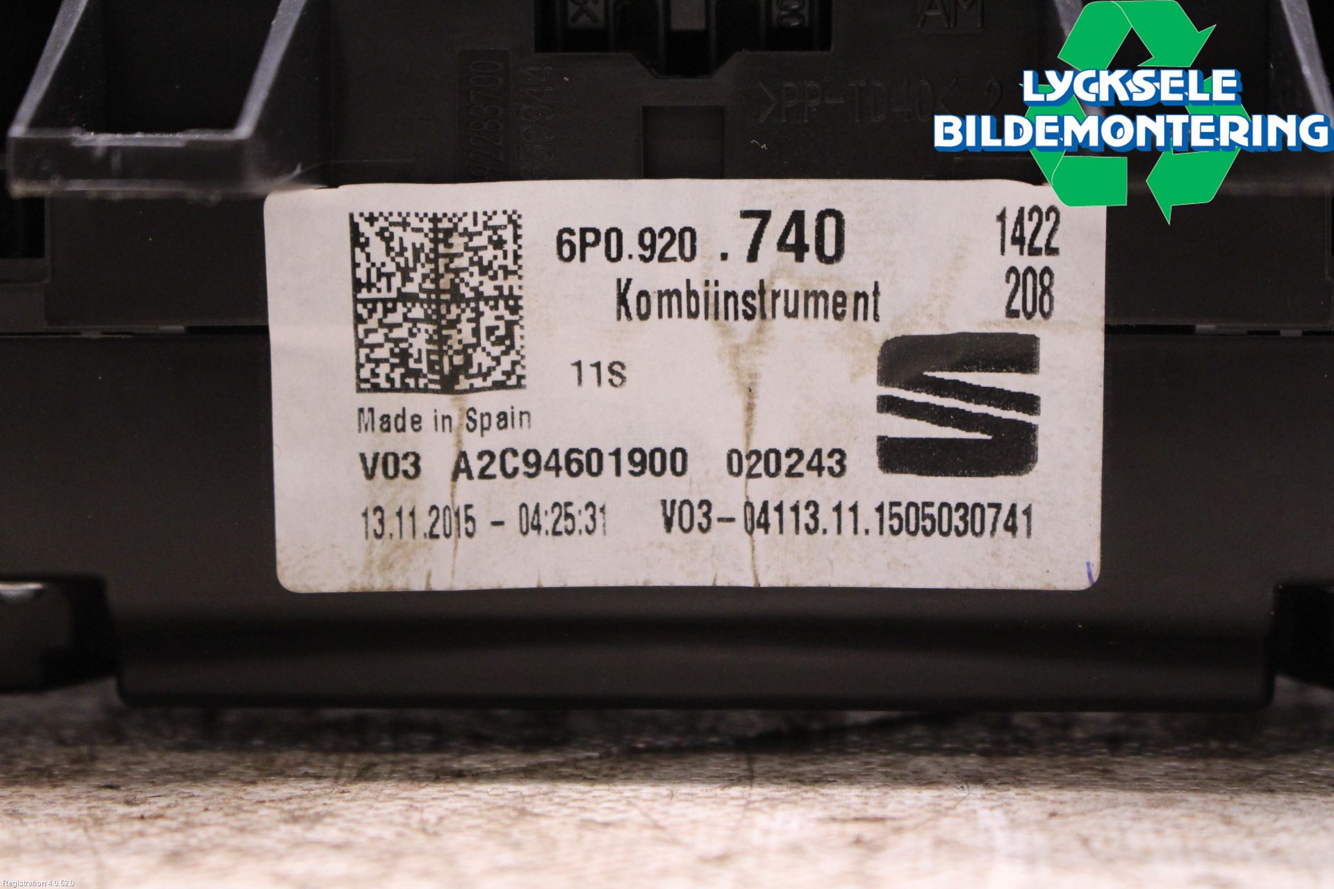 Seat IBIZA IV 08-16 Instrument Komb