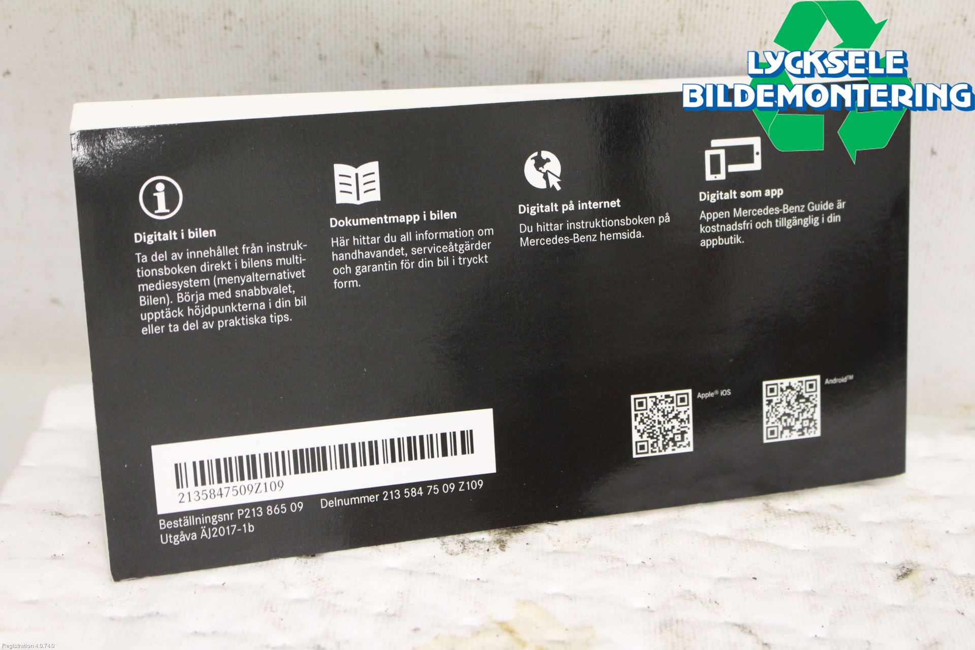 Mercedes-Benz MB E-KLASS (W213) 16-23 Instruktionsbok