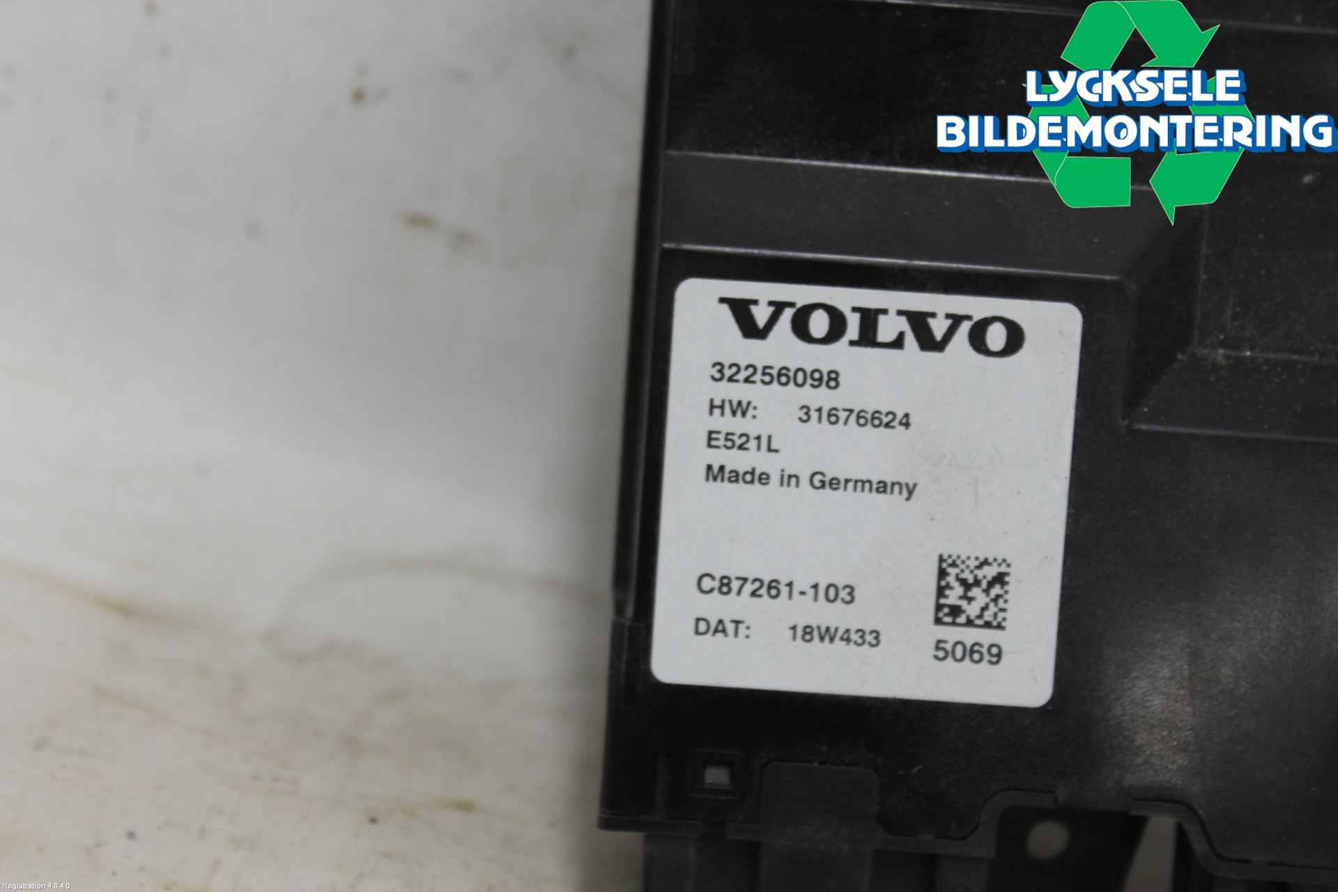 Volvo V60 19- Styrenhet Baklucka