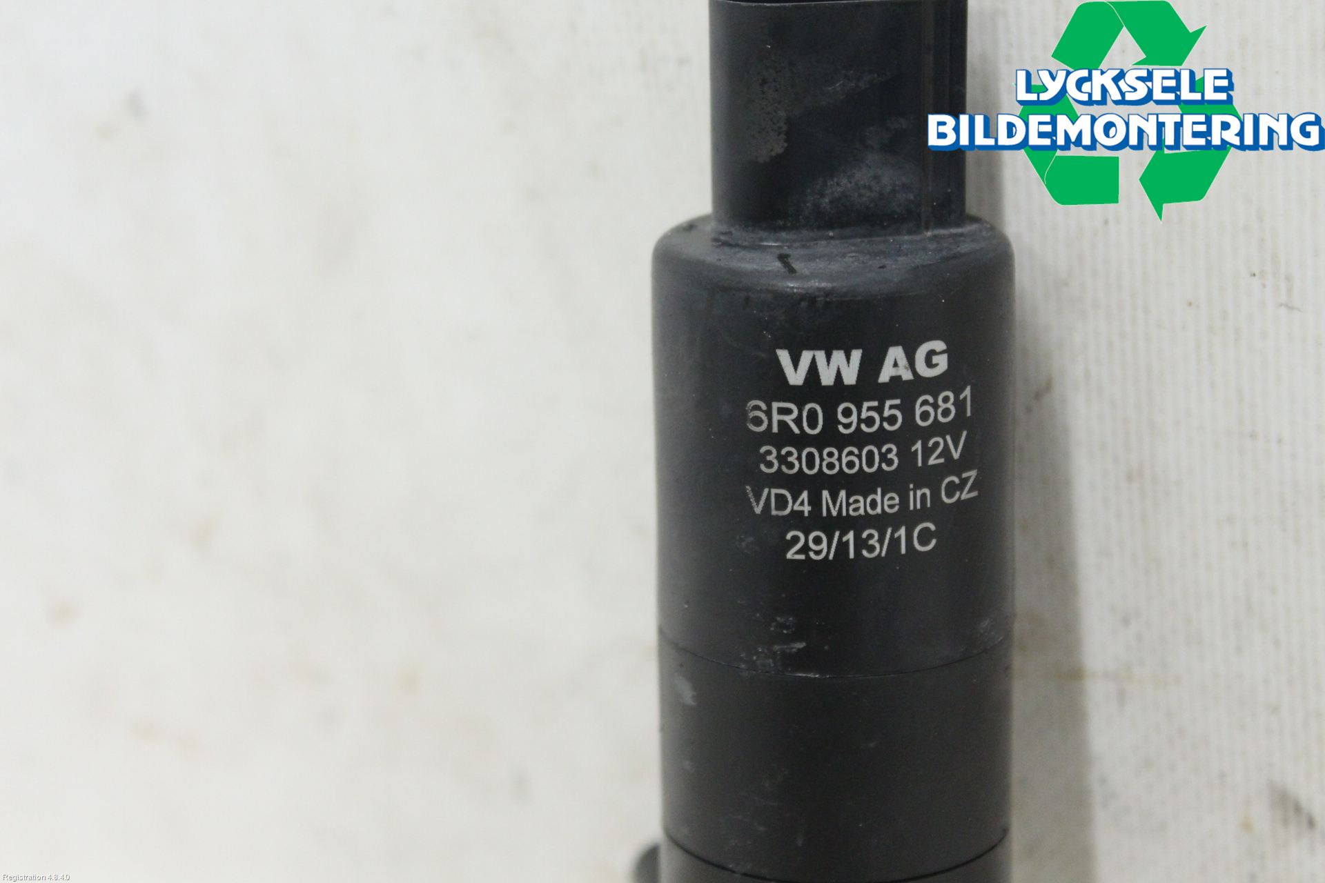 Volkswagen VW PASSAT 11-14 Spolarpump Högtryck