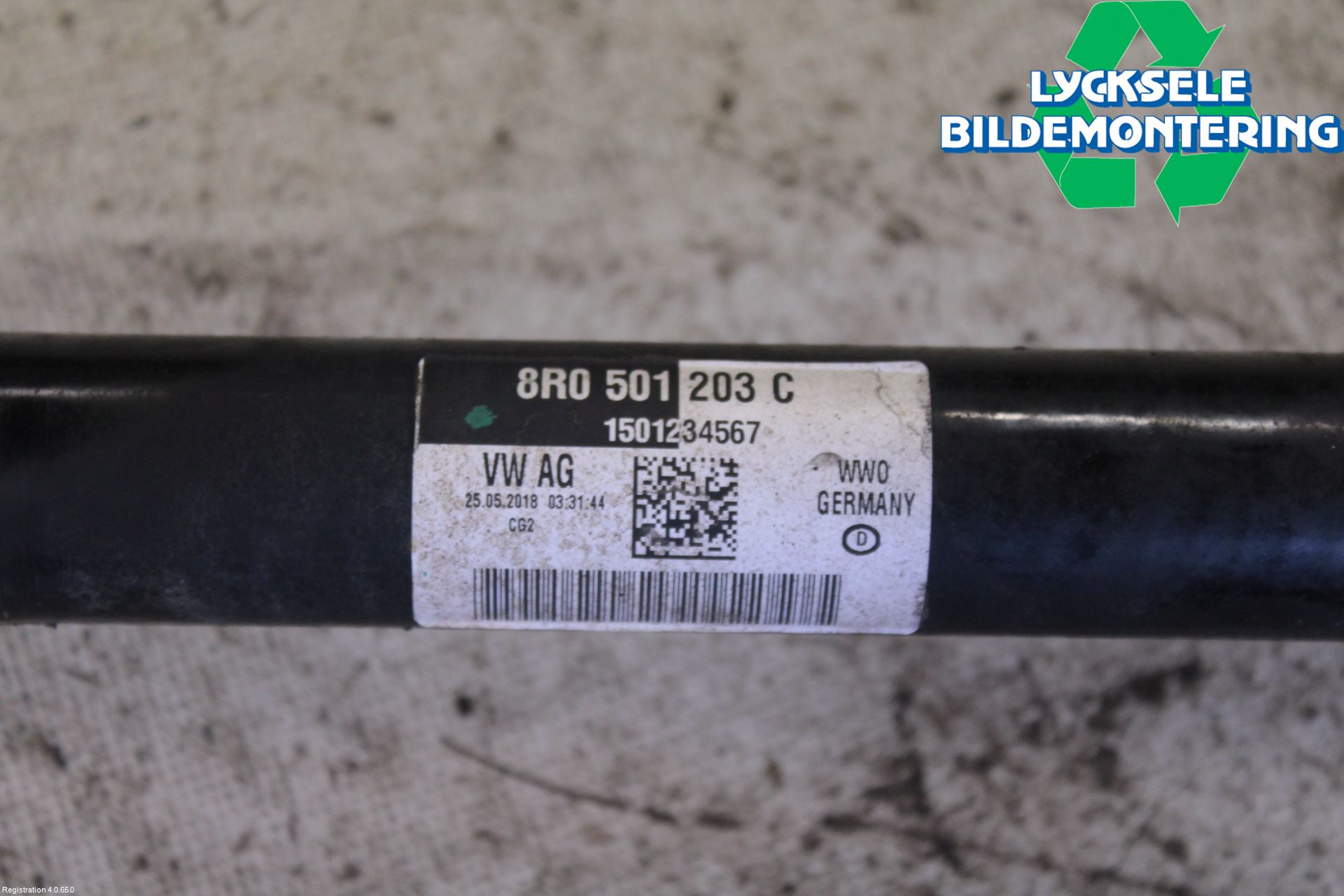 Audi A6 ALLROAD 12-18 Drivaxel Bak Vänster