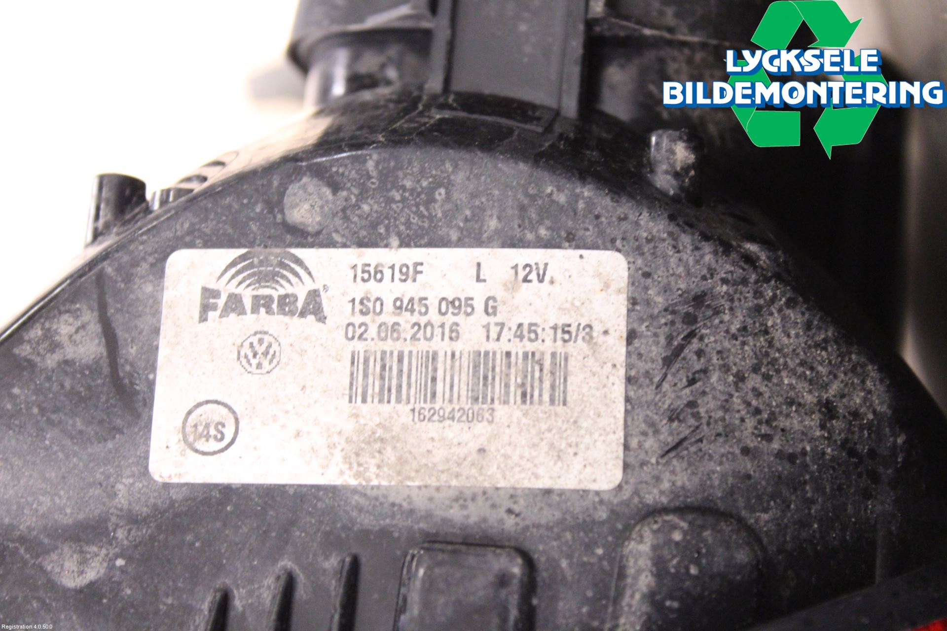 Volkswagen VW UP! / E-UP! Bakljus Vänster