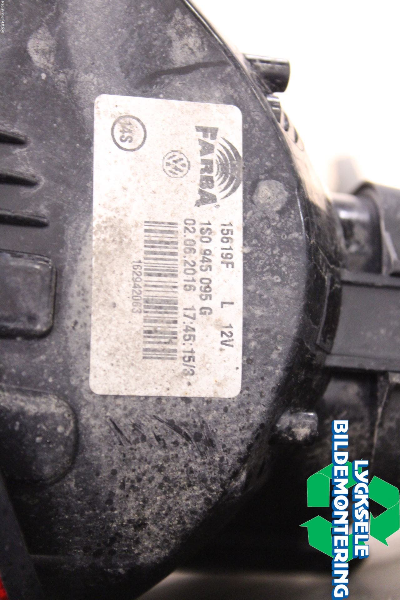 Volkswagen VW UP! / E-UP! Bakljus Vänster