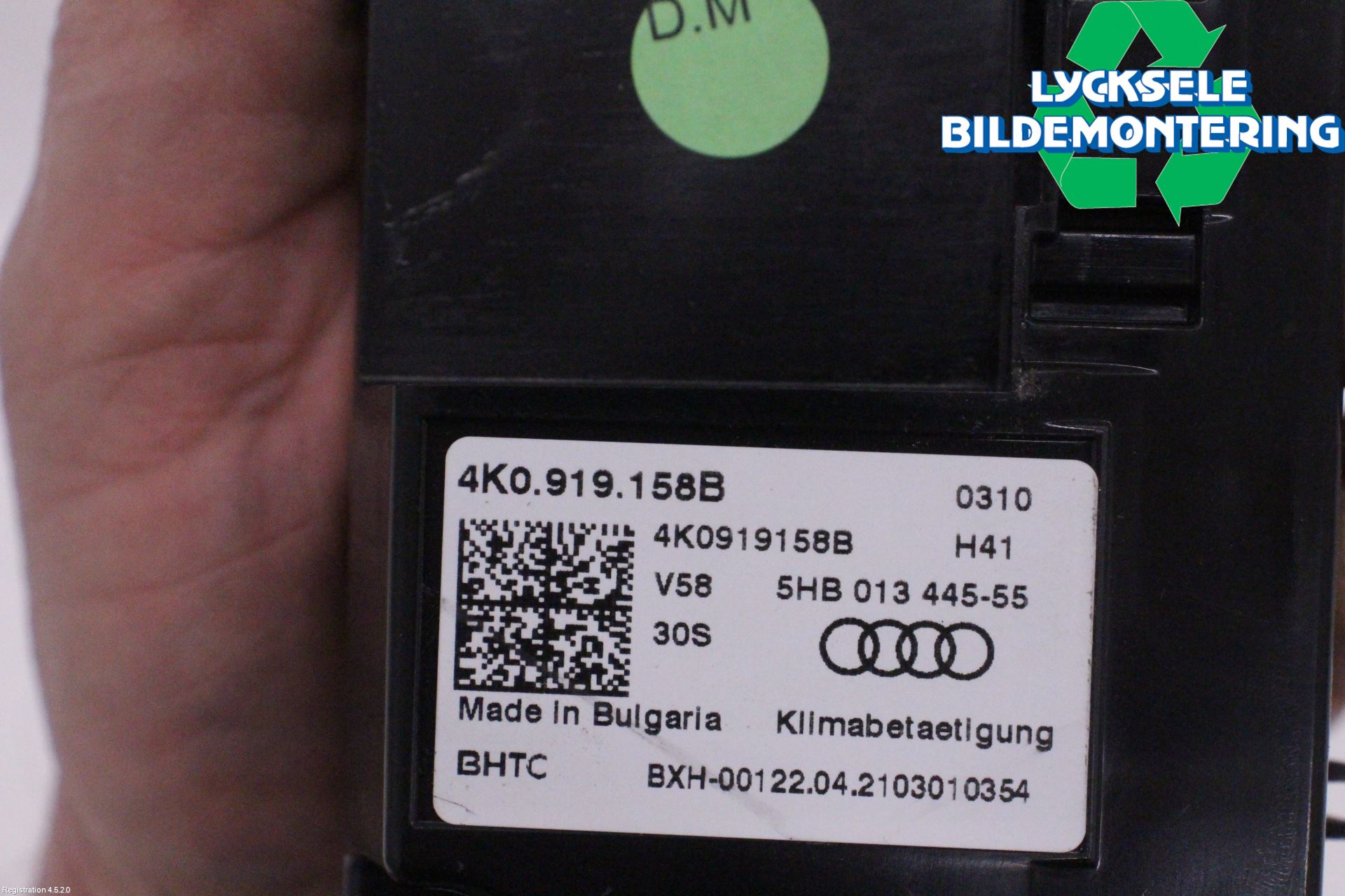 Audi E-TRON, S GE 19- Ac Styrenhet Ac Manöveren