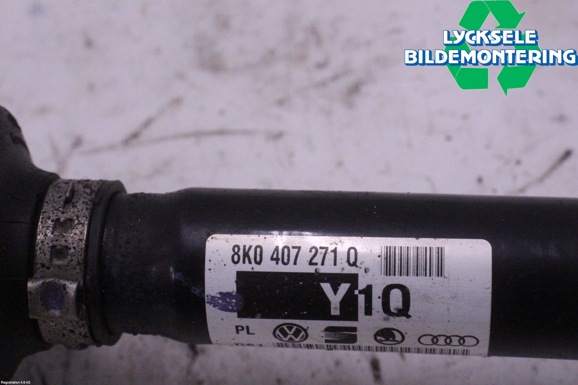 Audi A4/S4 08-11 Drivaxel Fram Vänster
