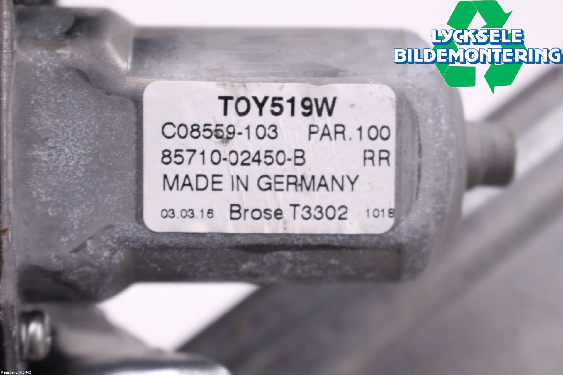 Toyota AURIS 13-19 Fönsterhiss El Kompl