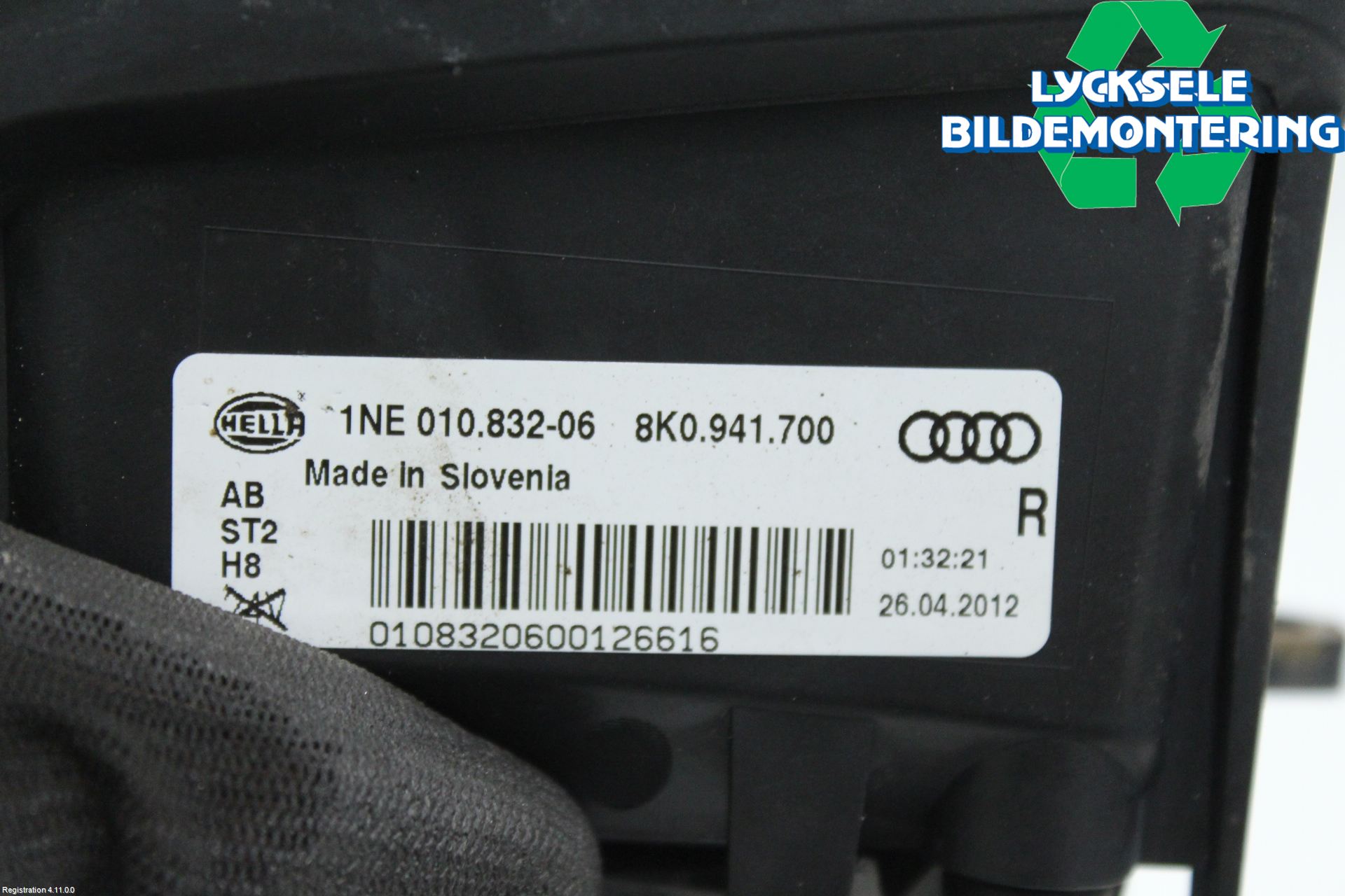 Audi A4 12-15 Dimljus-Varselljus Fram