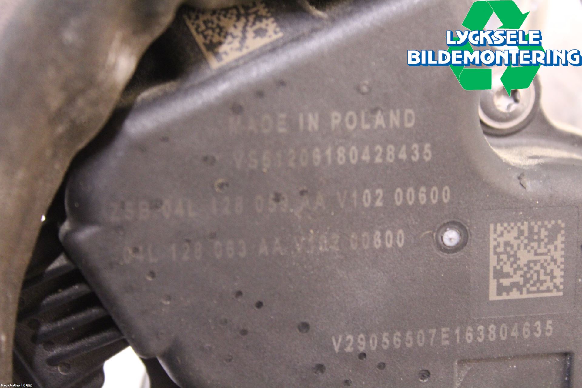 Volkswagen VW PASSAT 15-19 Injspjällhus