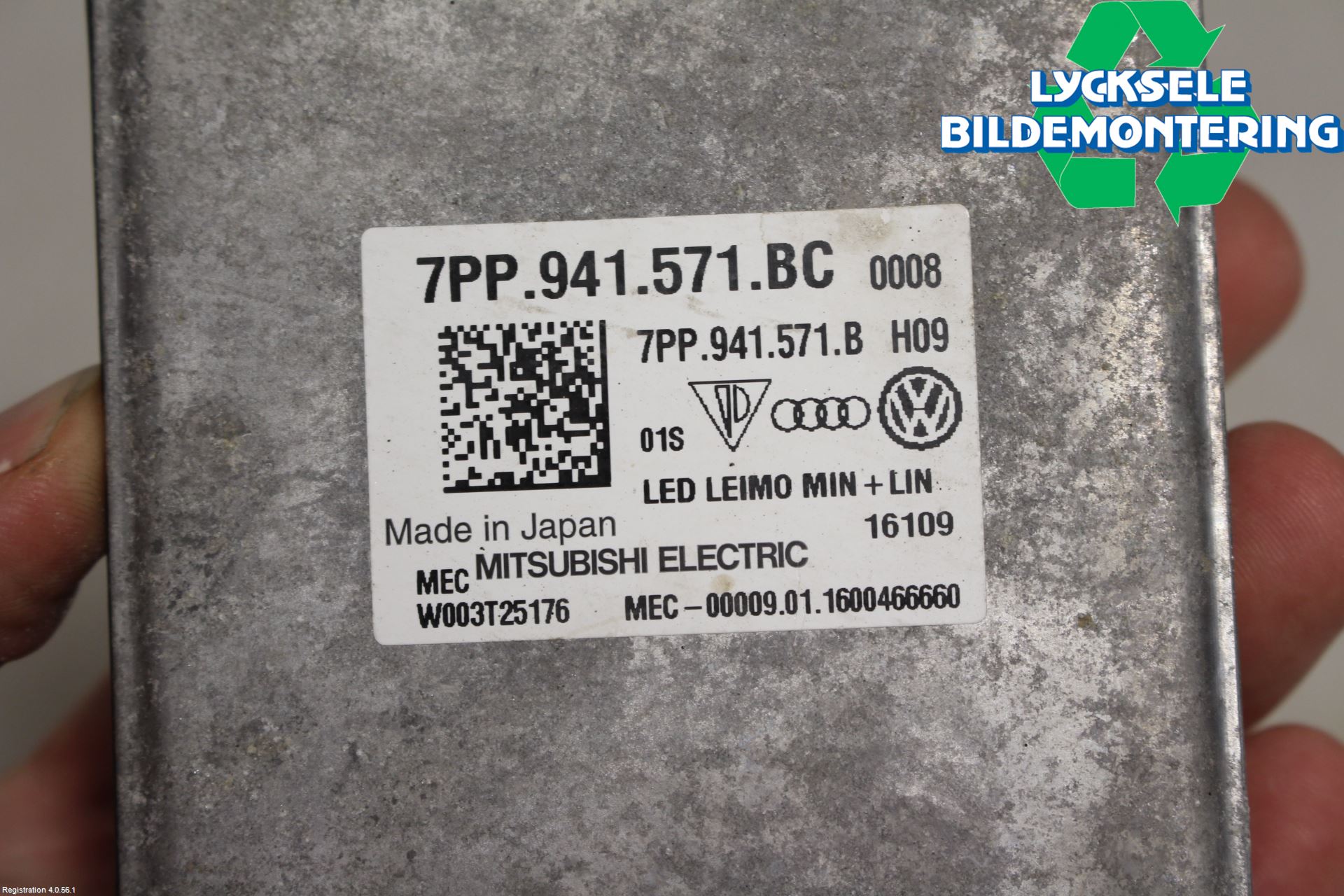 Audi A4/S4 B9 16-19 Styrenhet Strålkastare