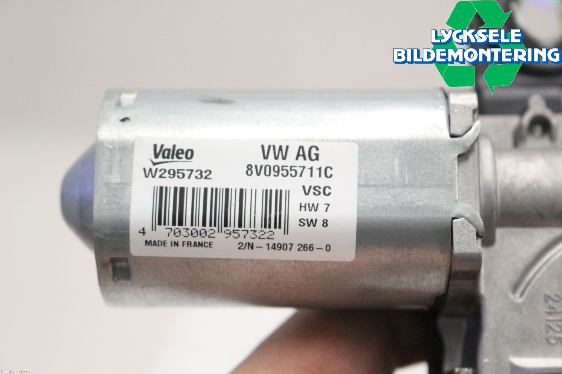 Audi A3/S3 8Y 21- Torkarmotor Baklucka