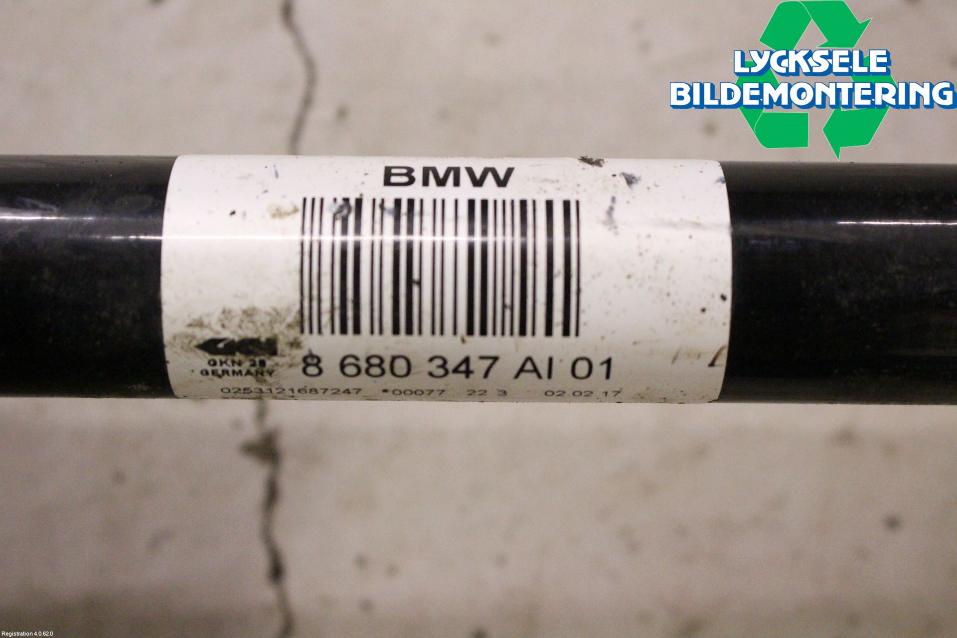 BMW 3 F30/F31/F80 12-19 Drivaxel Bak Höger