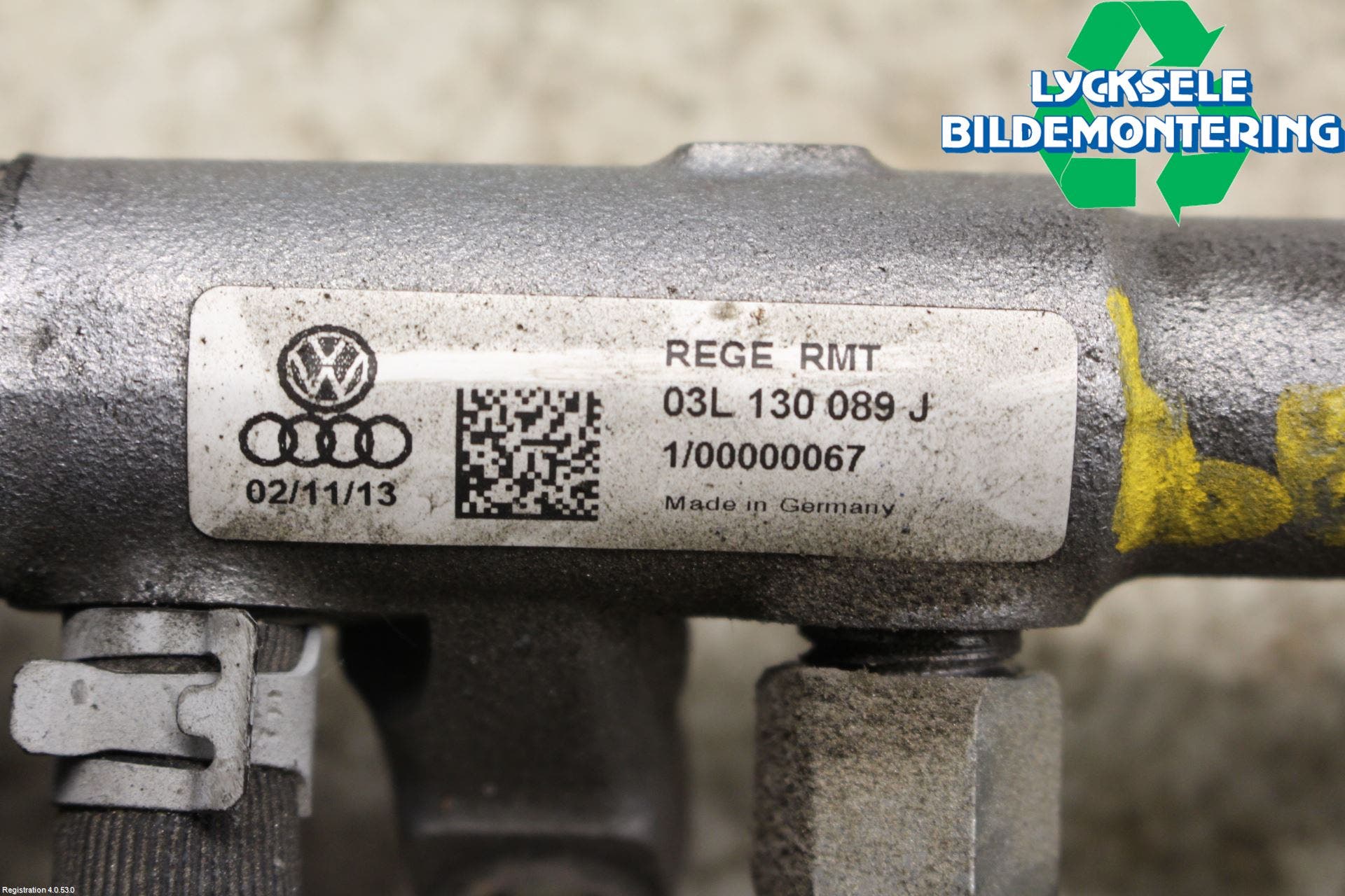 Volkswagen VW PASSAT 11-14 Inj. Fuelrail