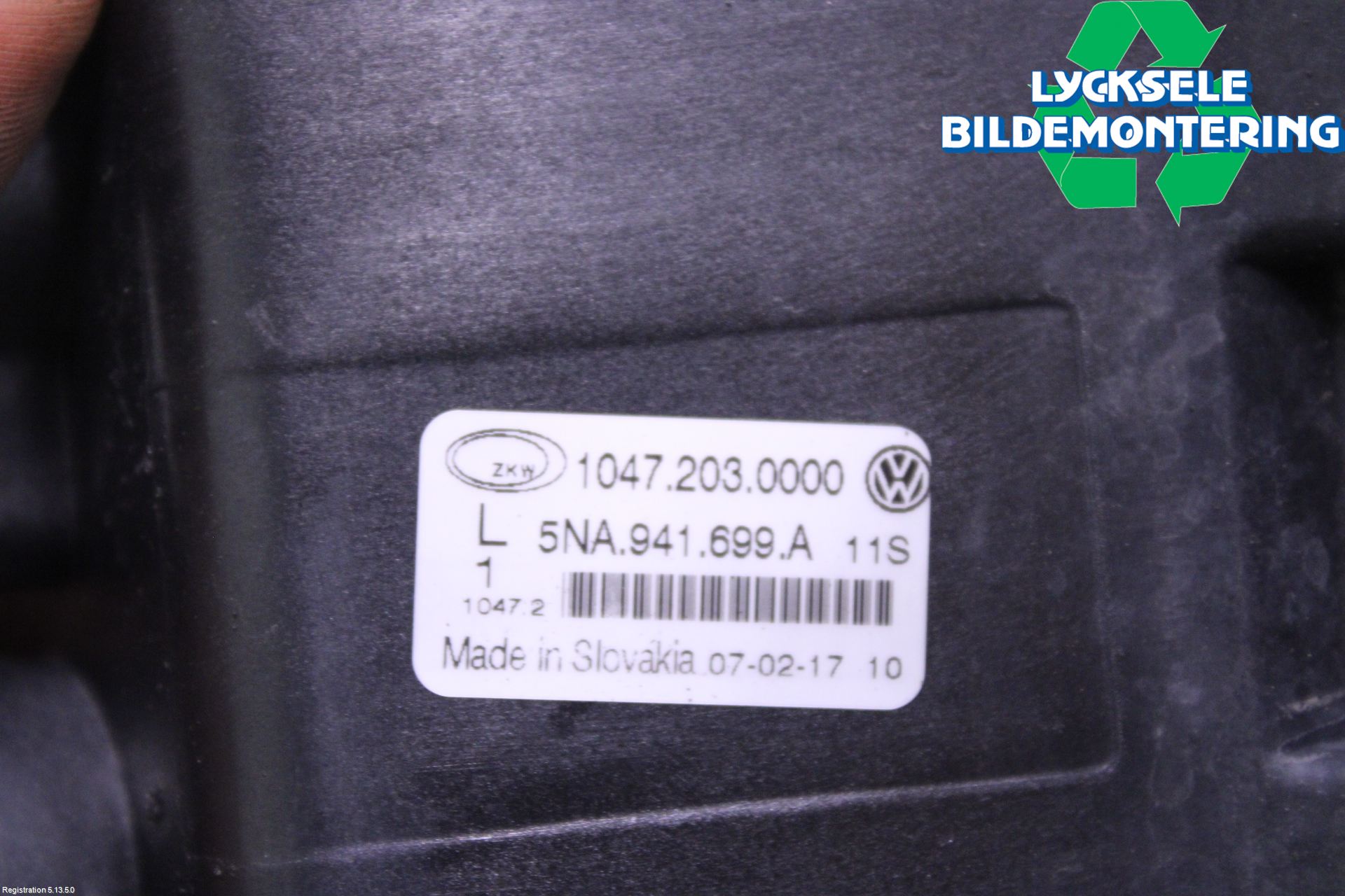 Volkswagen VW TIGUAN 16-24 Dimljus-Varselljus Fram