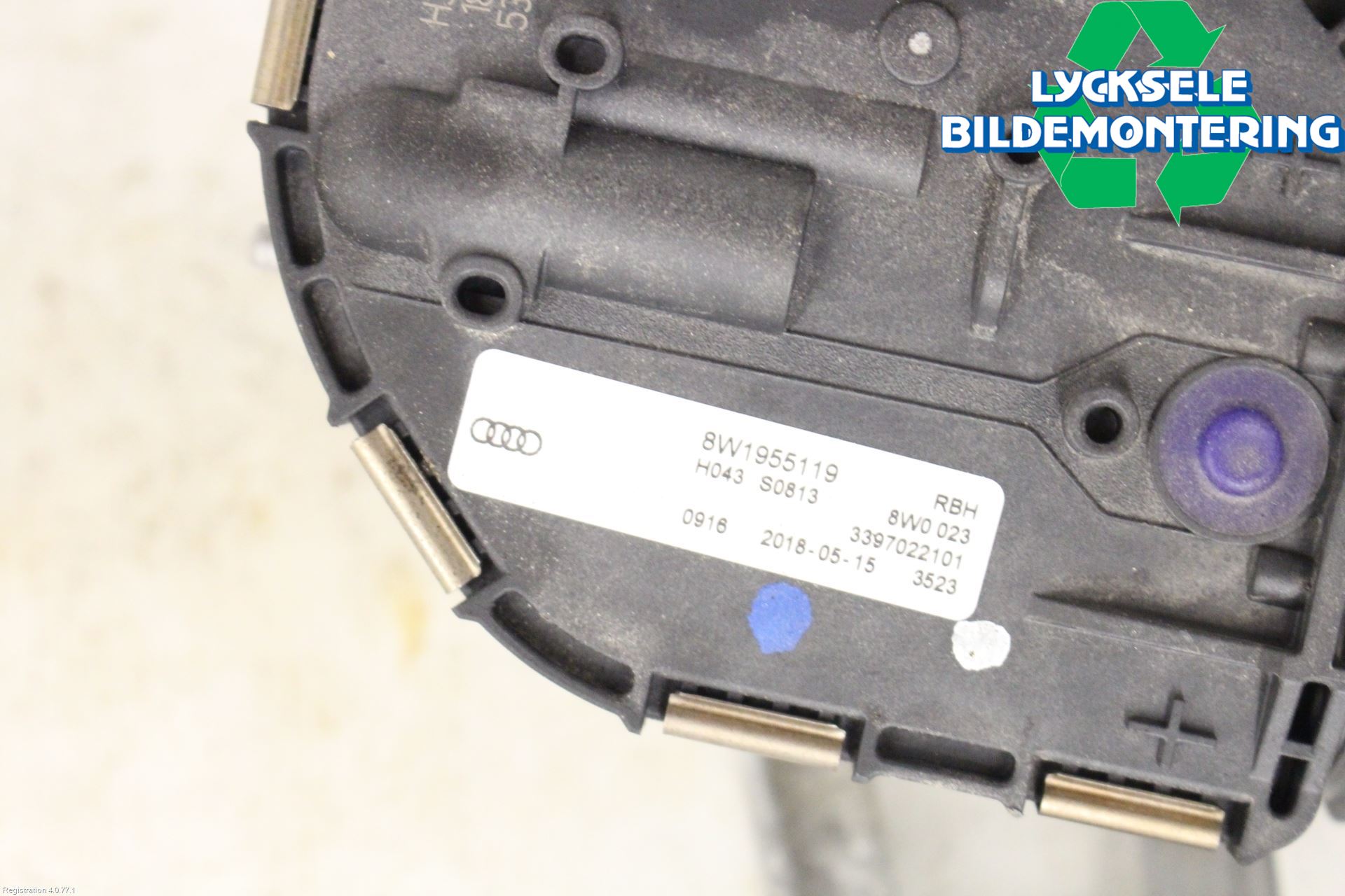 Audi A4/S4 B9 16-19 Torkarmekanism Vindruta