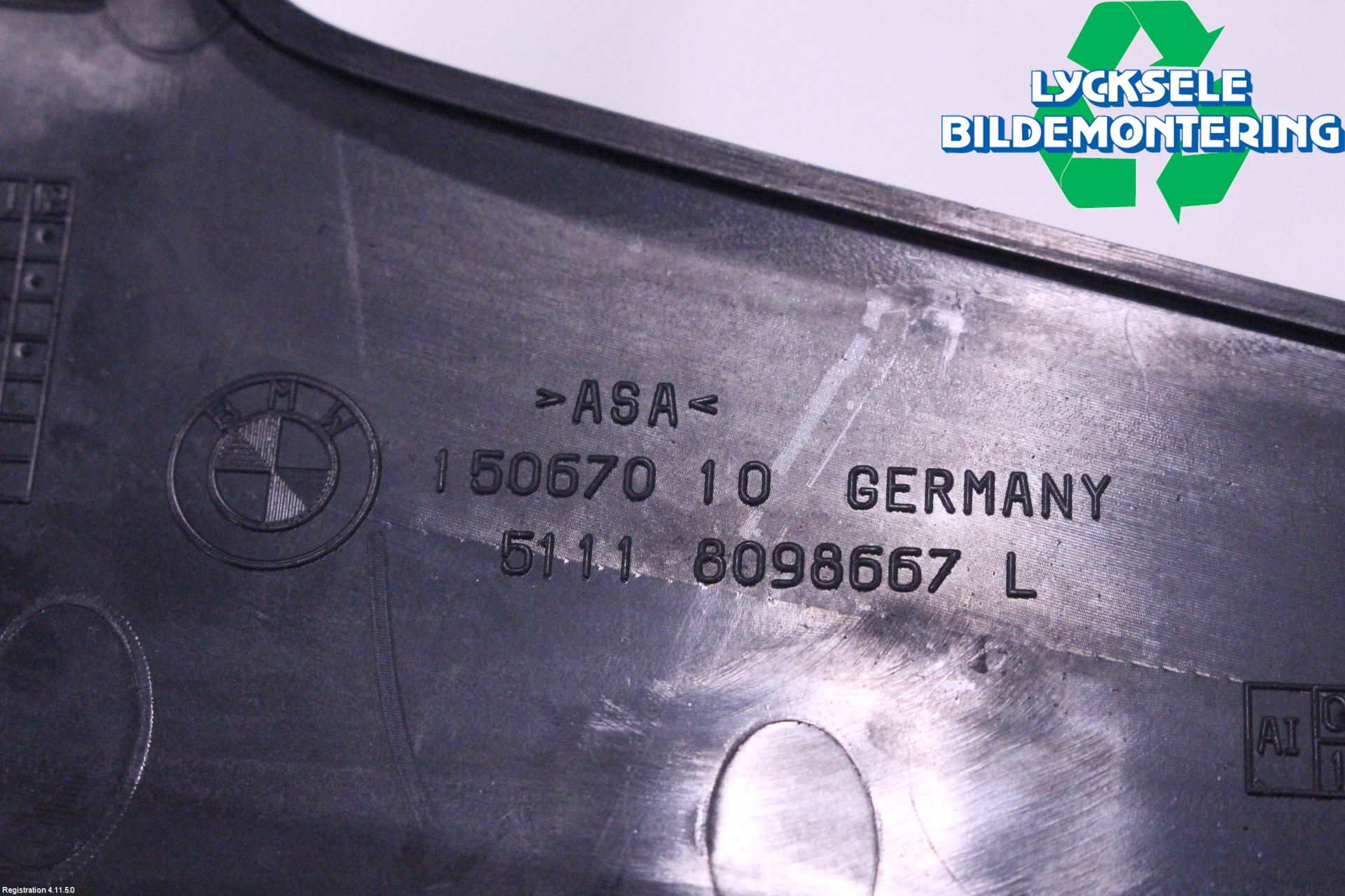 BMW 5 G30/G31/F90 17-23 Stötfångarlist Fram