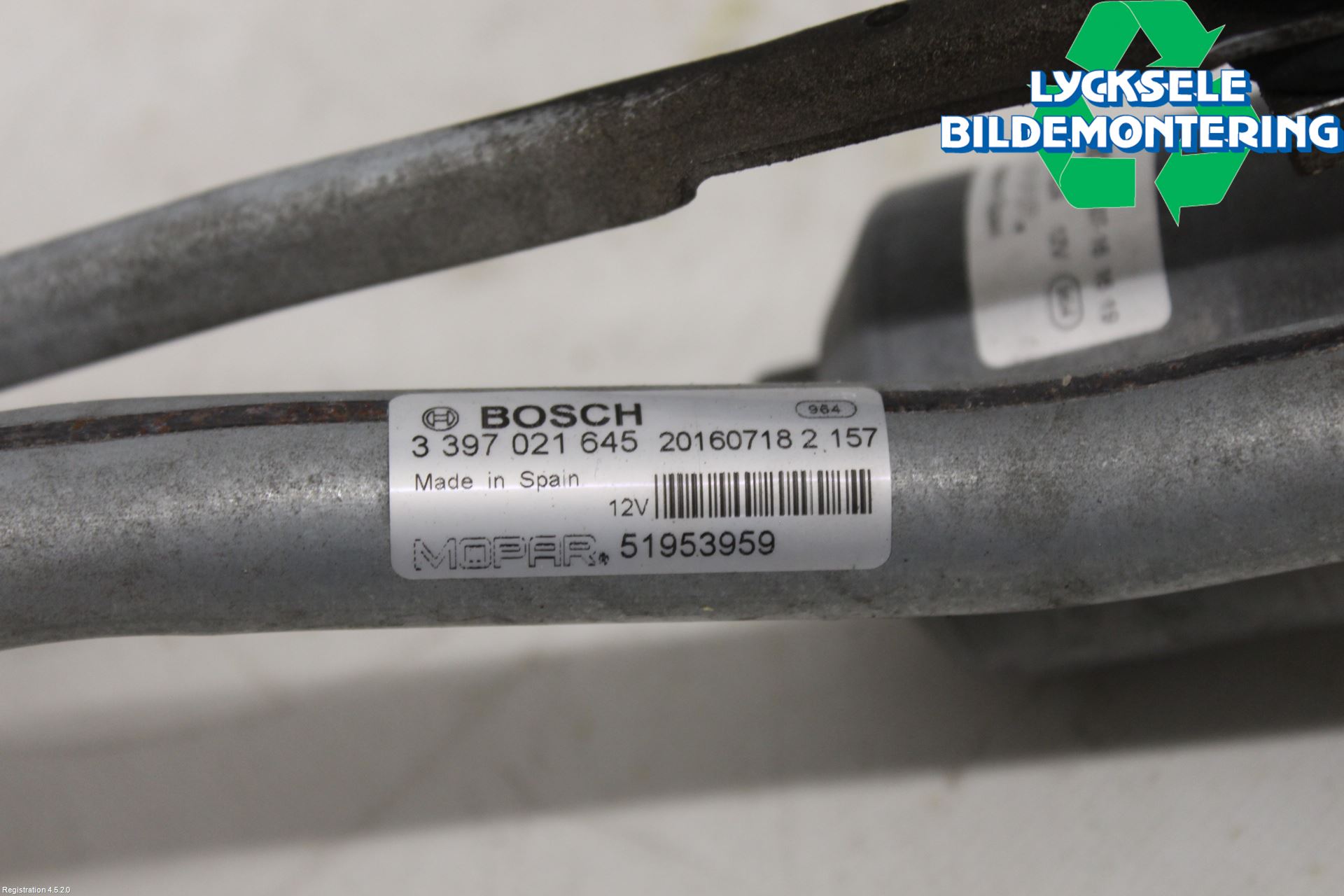 Jeep RENEGADE Torkarmekanism Vindruta