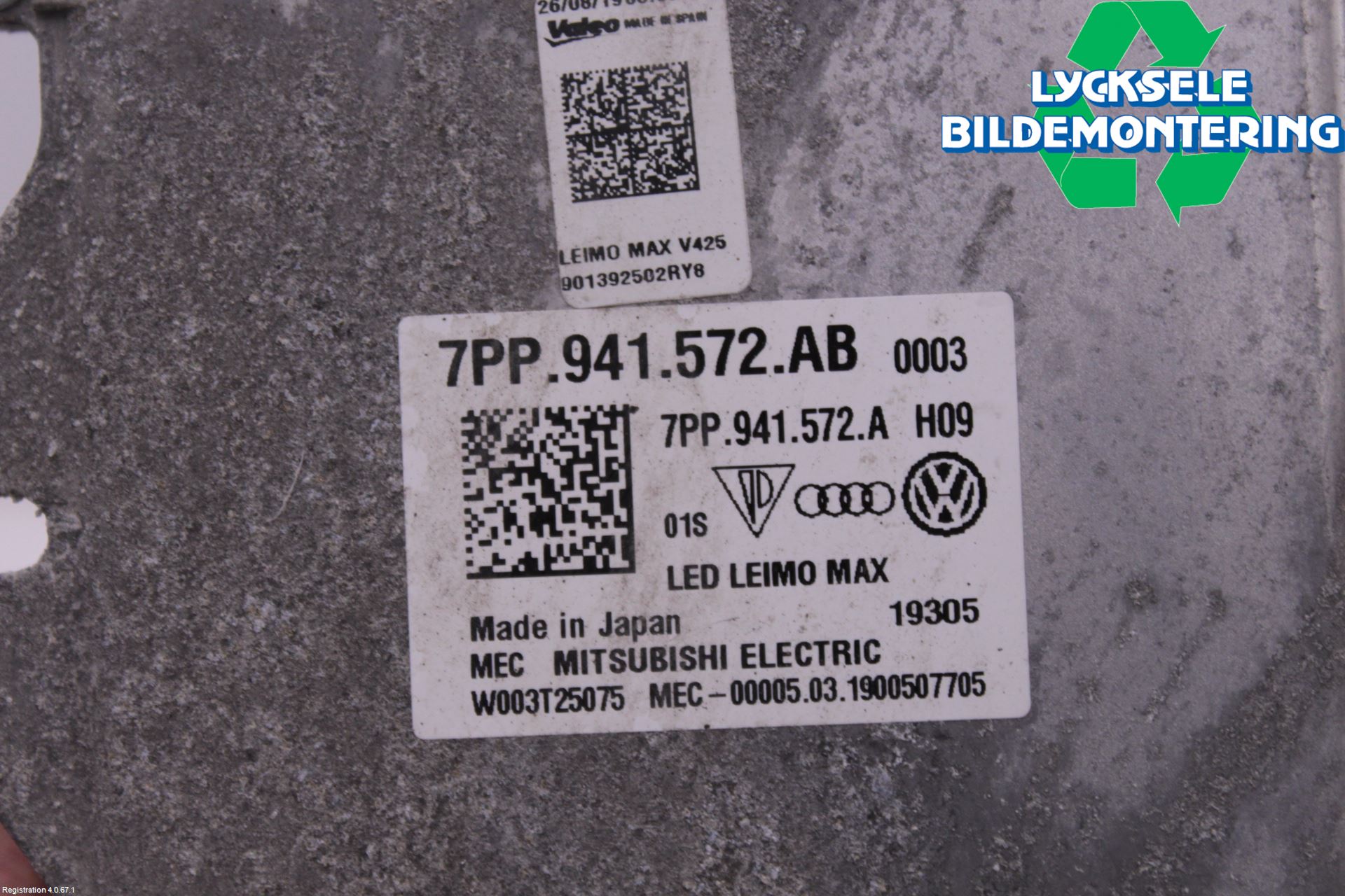 Volkswagen VW ARTEON 17- Styrenhet Strålkastare