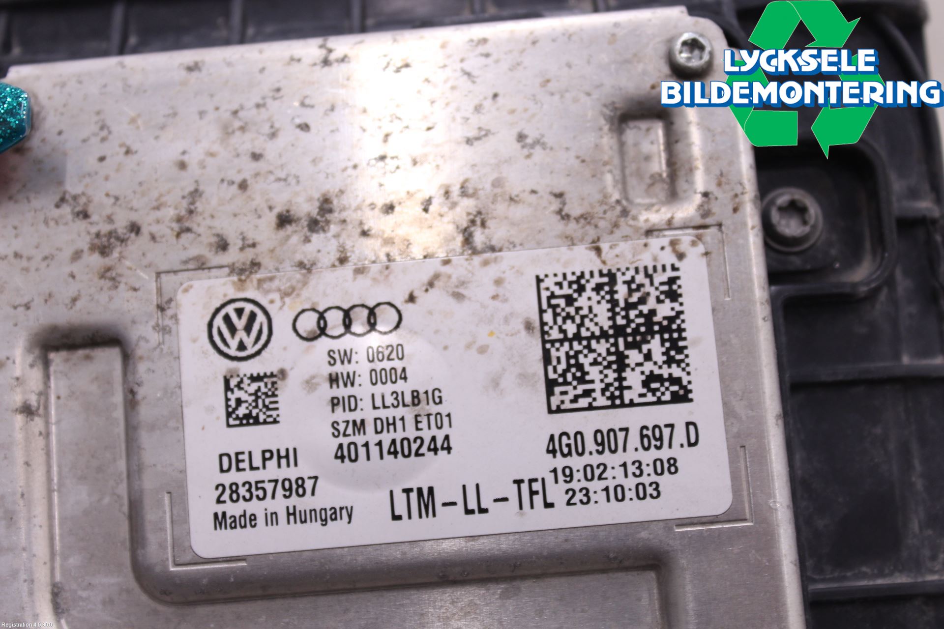 Audi Q5 09-16 Styrenhet Strålkastare