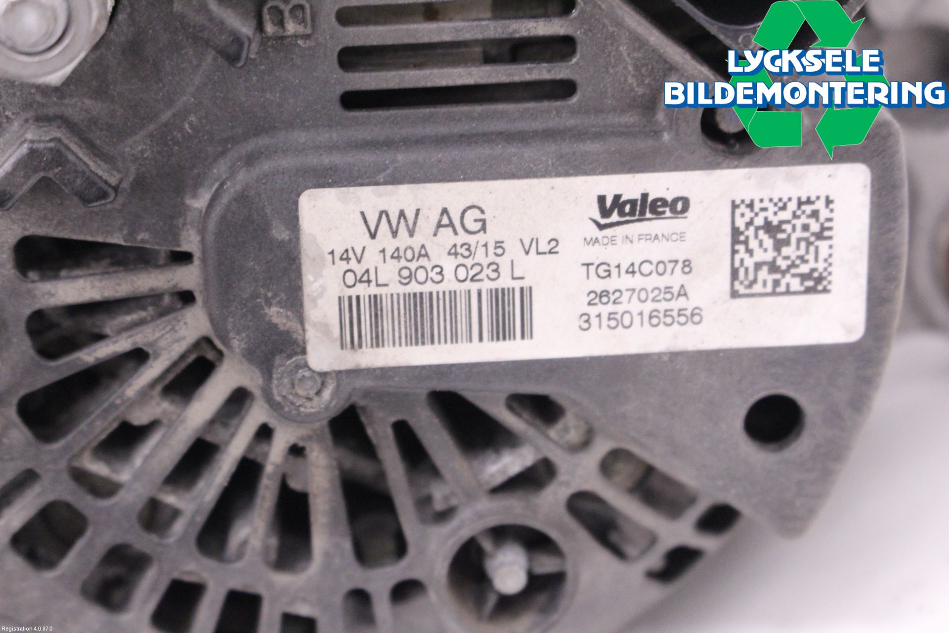 Volkswagen VW GOLF / E-GOLF VII 13-20 Generator