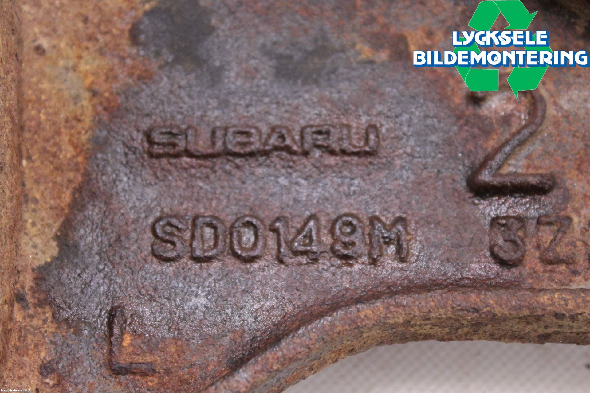 Subaru OUTBACK 10-15 Bärarm Bak Övre Vänster