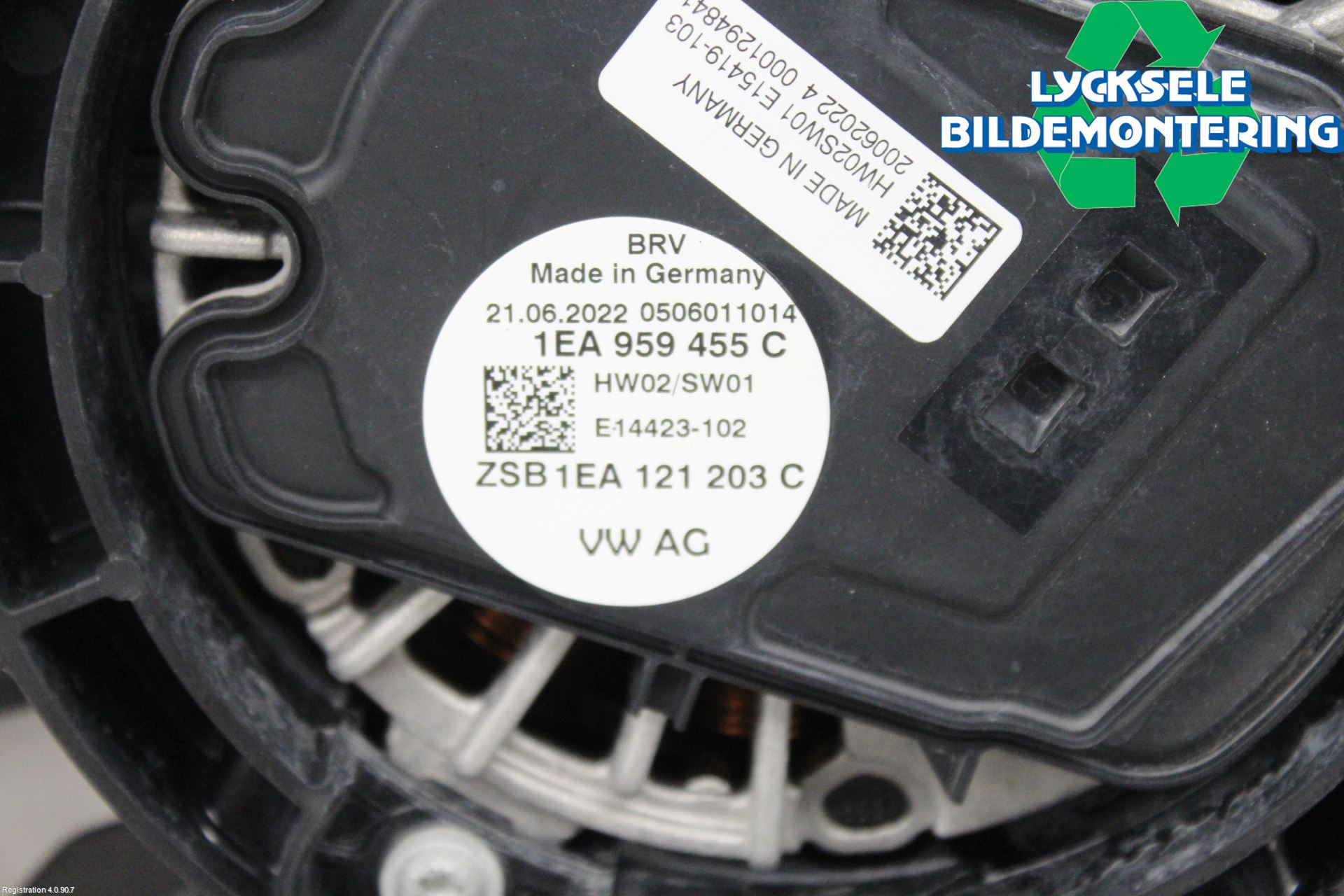Volkswagen VW ID.4 21- Kylfläkt El