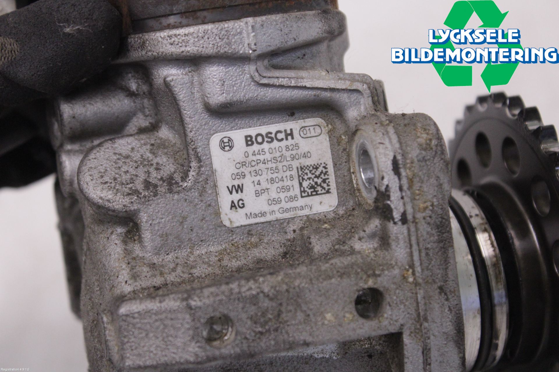 Volkswagen VW AMAROK 2H 10-22 Bränsle Insppump Diesel