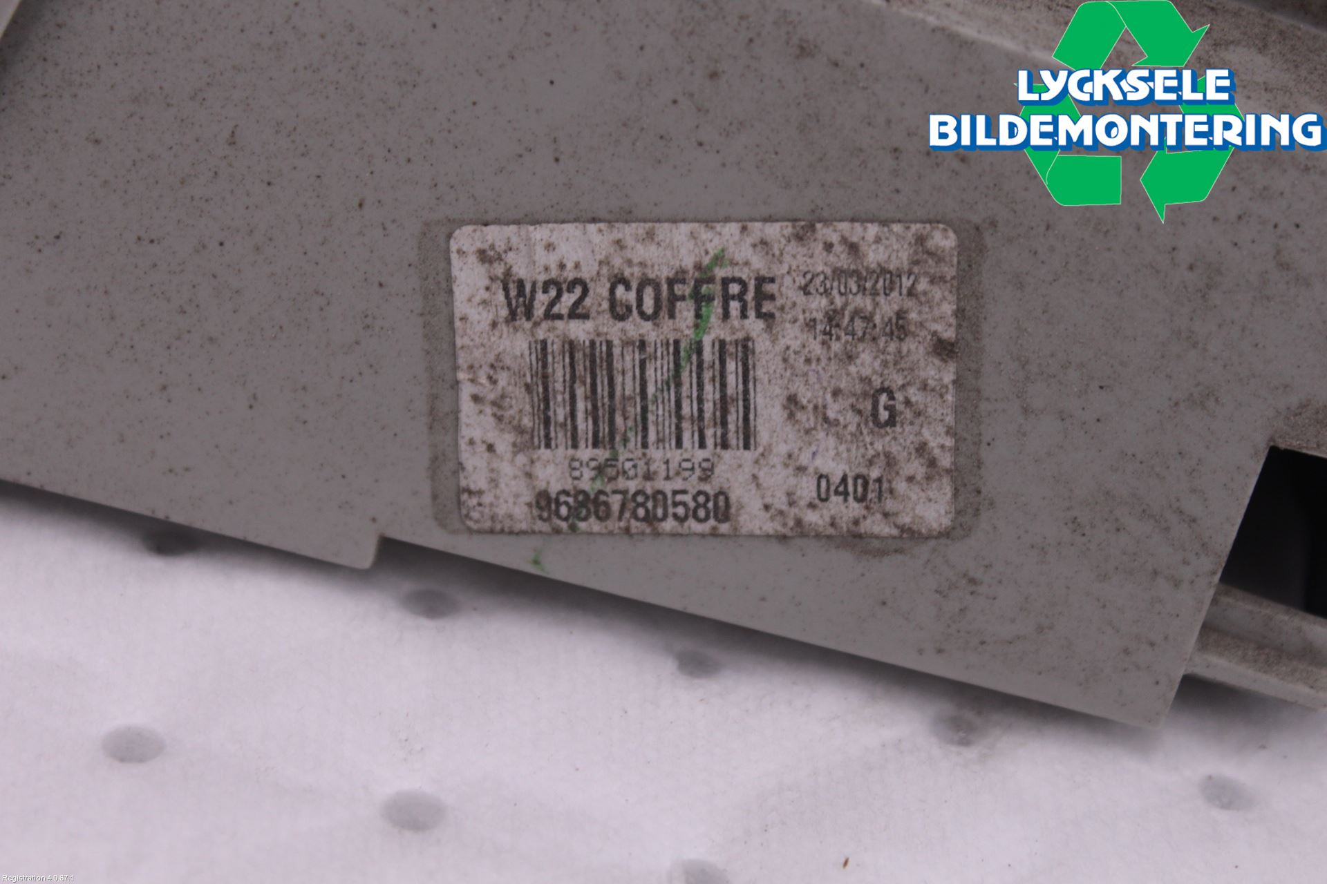 Peugeot 508 11-18 Bakljus Lucka Vä