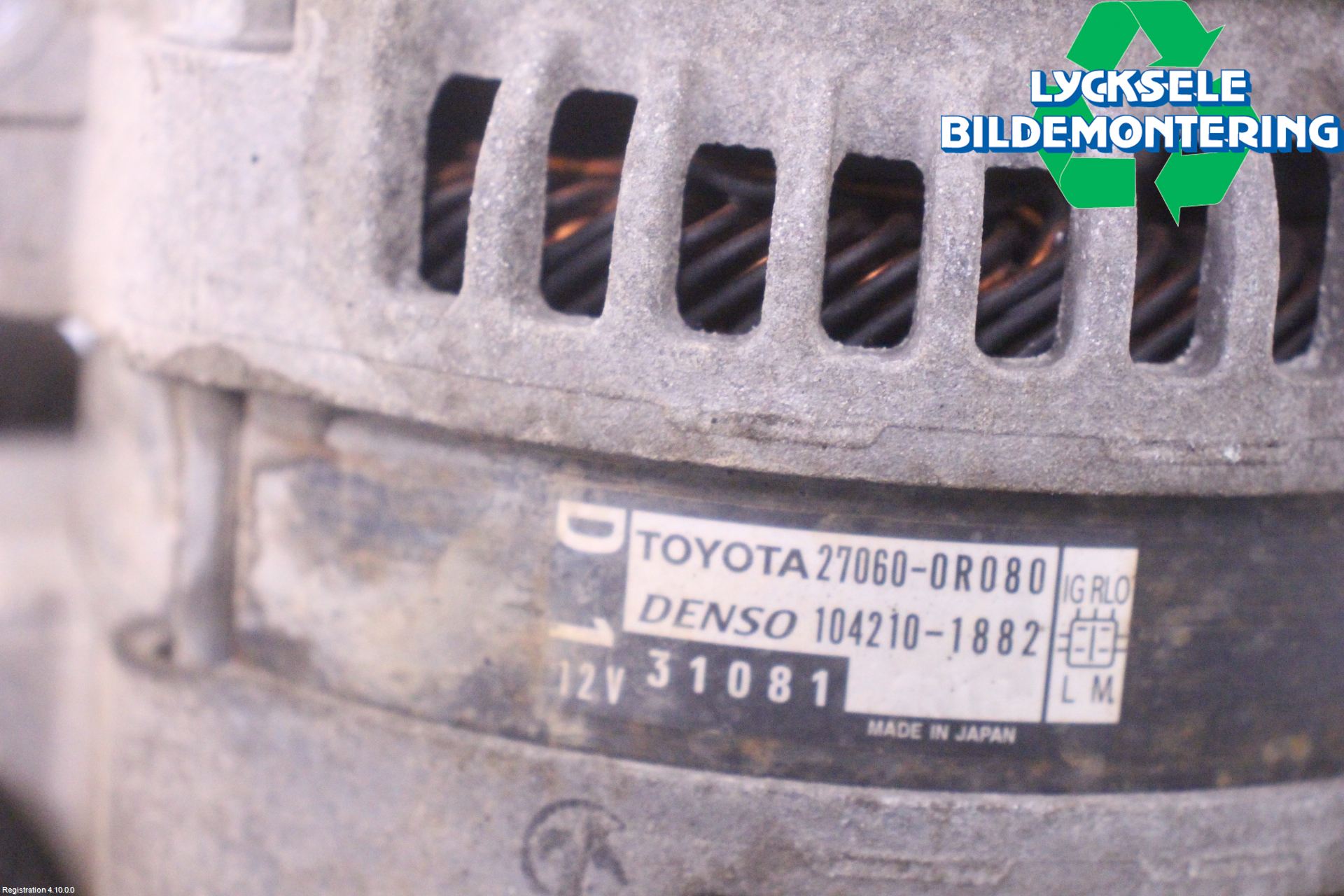 Toyota AVENSIS 09-15 Generator