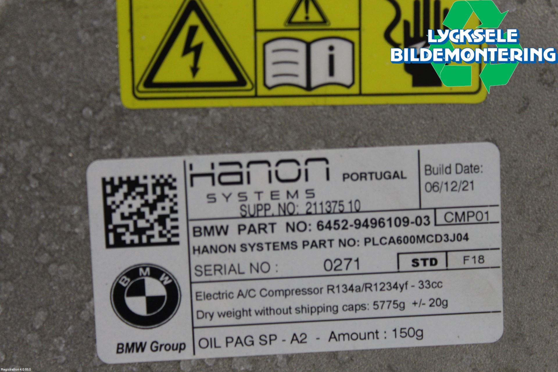 BMW 5 G30/G31/F90 17-23 Ac Kompressor