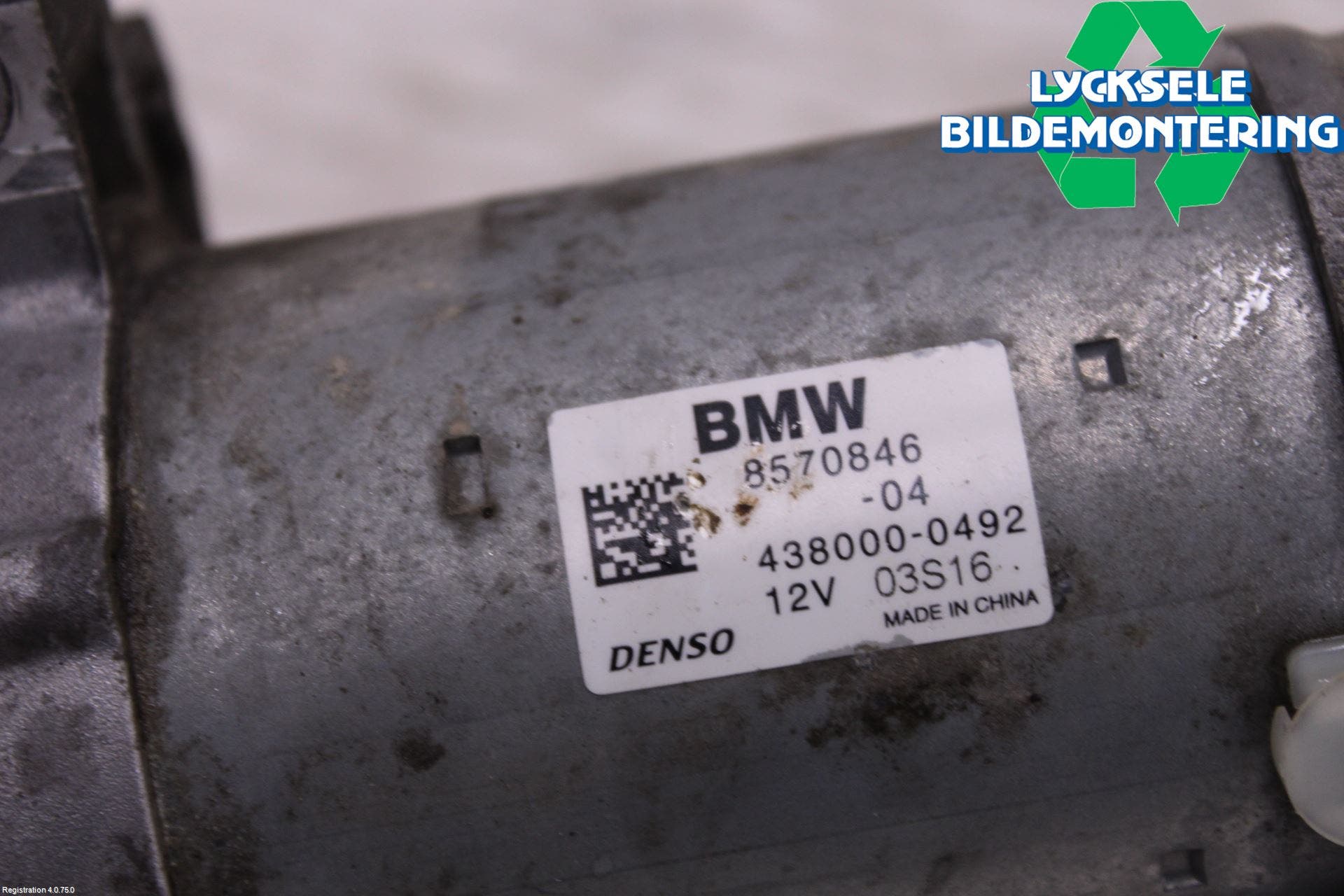 BMW 3 F30/F31/F80 12-19 Startmotor Diesel