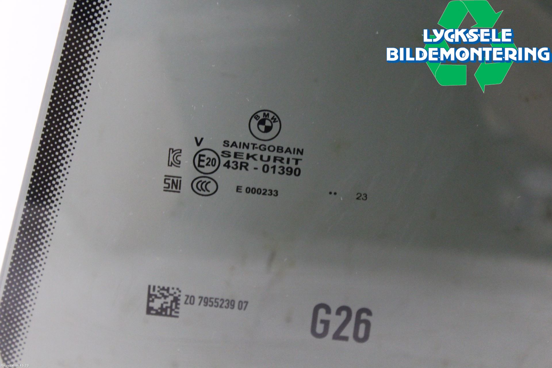 BMW 4/i4 G26 GRAN COUPÉ 21- Dörruta Bak Vänster